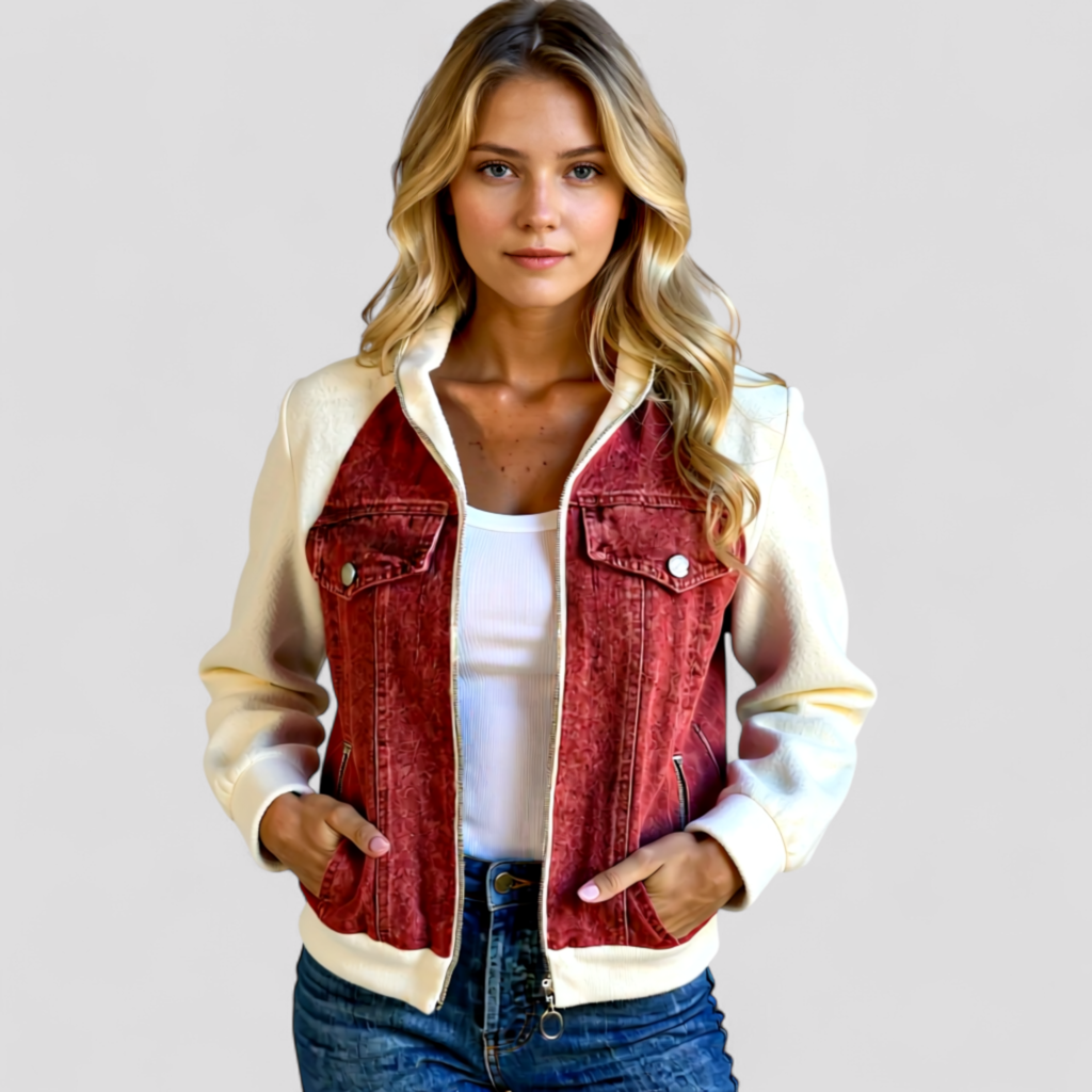 Silvana | Giacca Donna Denim Versatile - - abbigliamento femminile denim jacket women donna giacca giacca casual giacca cotone giacca creativa giacca denim giacca denim colore giacca denim versatile giacca donna trendy giacca in denim giacca moda donna giacca spandex - Concept Palermo