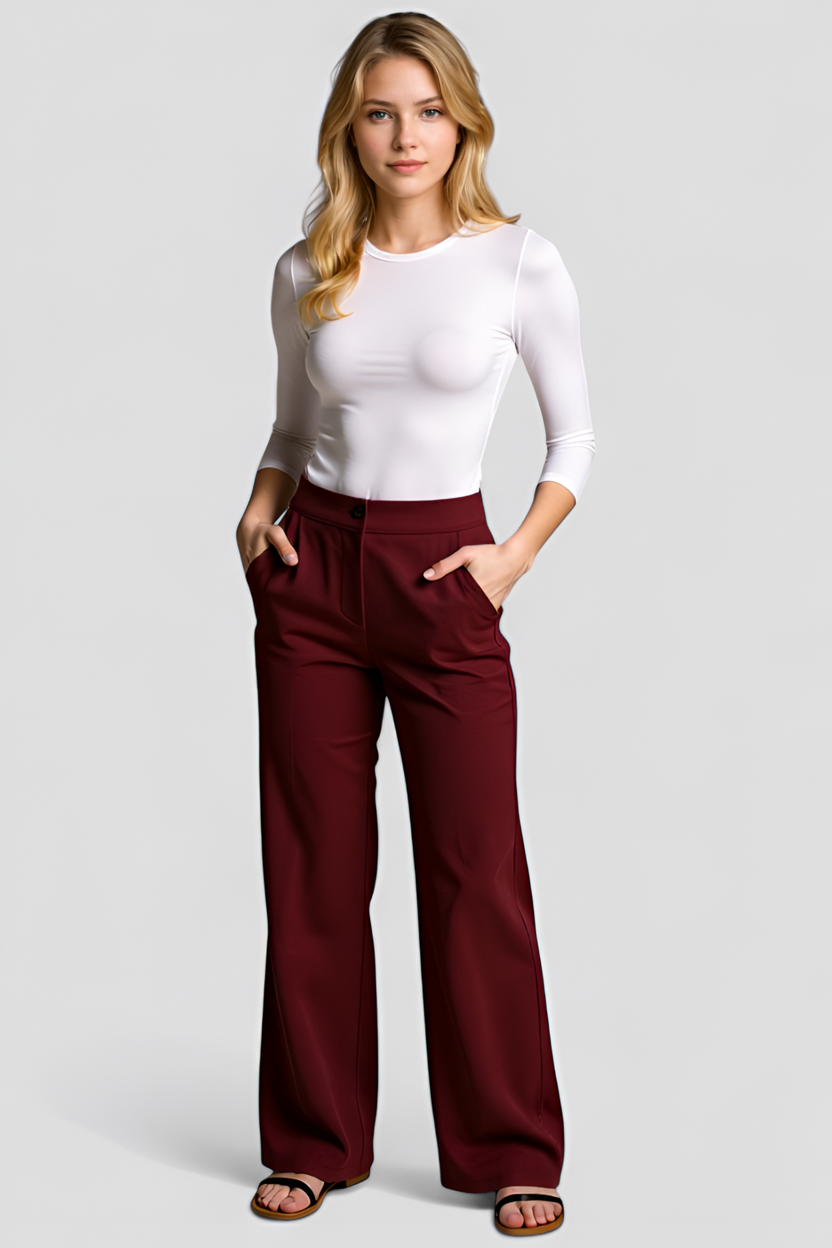 Bruna | Pantaloni Donna Confortevoli e Eleganti - - ComfortCurve pantaloni casual pantaloni confortabili pantaloni elasticizzati pantaloni eleganti pantaloni per ogni occasione pantaloni professionali pantaloni traspiranti pantaloni vita alta - Concept Palermo