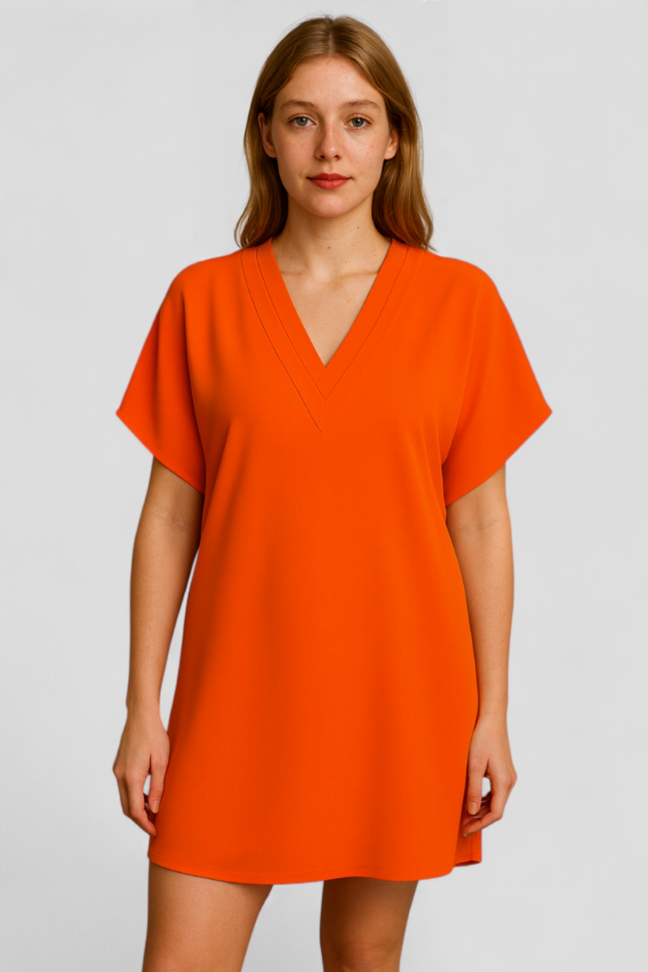Elvera | Abito Elegante Donna con V-Hals - - abito comfy abito con tummy control abito da donna abito elegante abito taglie forti abito V-hals abito versatile moda donna vestito casual vestito da sera - Concept Palermo