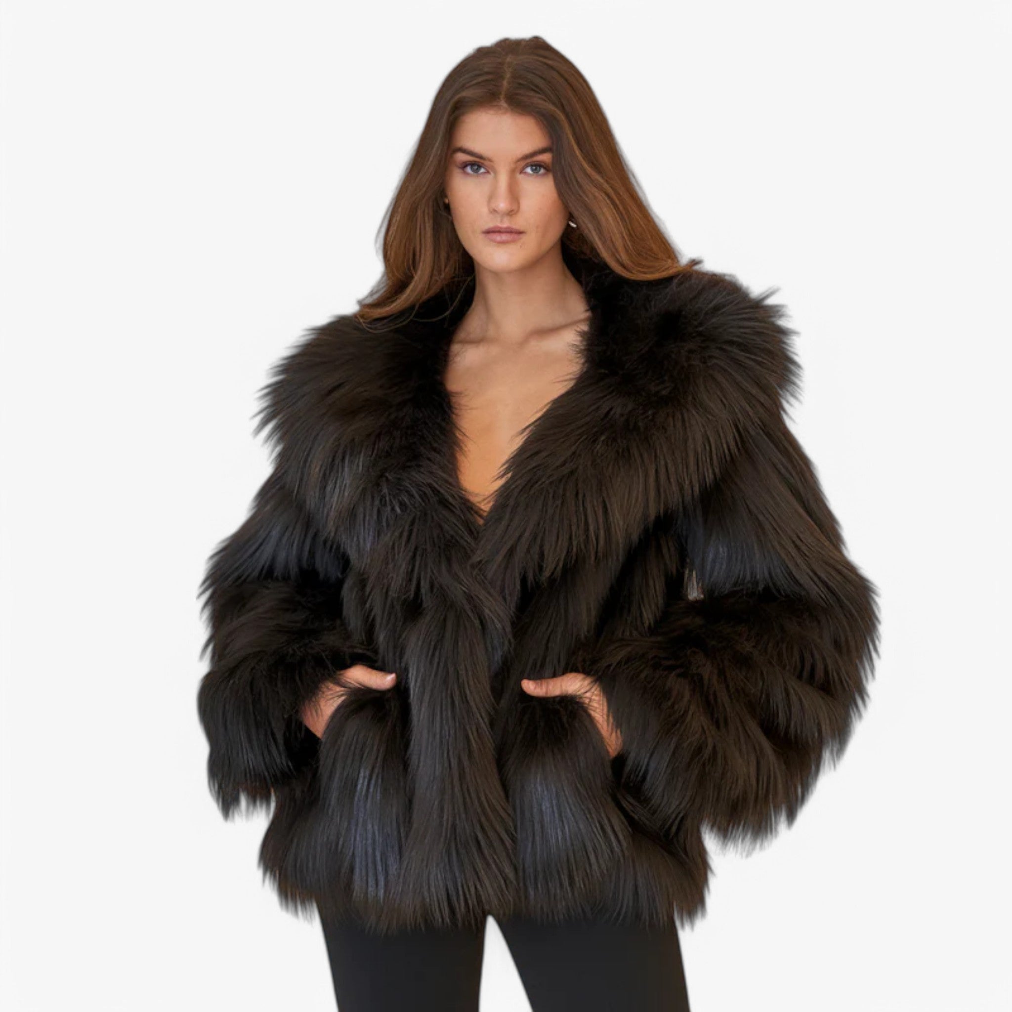 Lenna | Cappotto in pelliccia sintetica - - - Concept Palermo