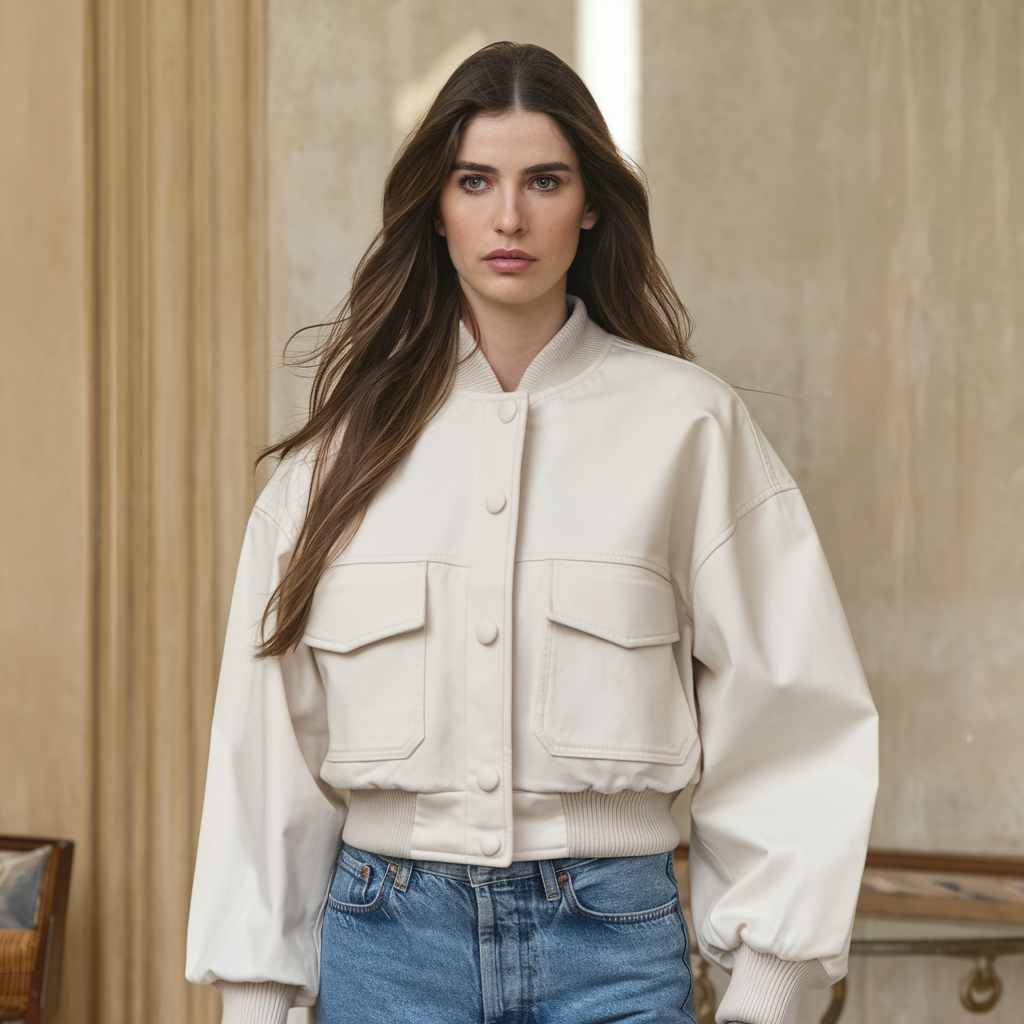 Skyler | Giacca aviatore bomber per donne – Crop autunno/inverno - - - Concept Palermo
