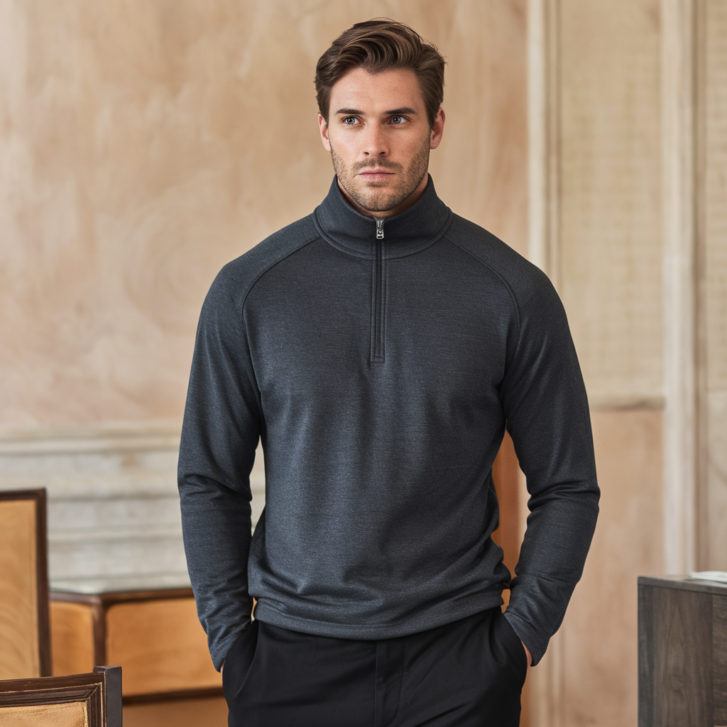 Bruno | Maglione a mezza zip - - - Concept Palermo
