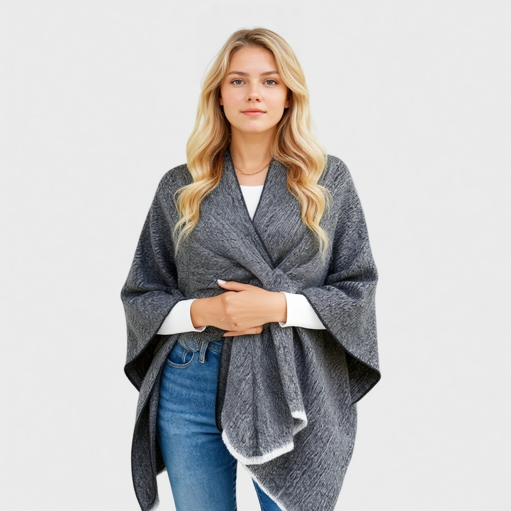 Leni | Cardigan Donna Elegante Oversize con Maniche a Pipistrello - - aperto autunno caldo cardigan comfort inverno maniche a pipistrello moda donna oversize stile - Concept Palermo