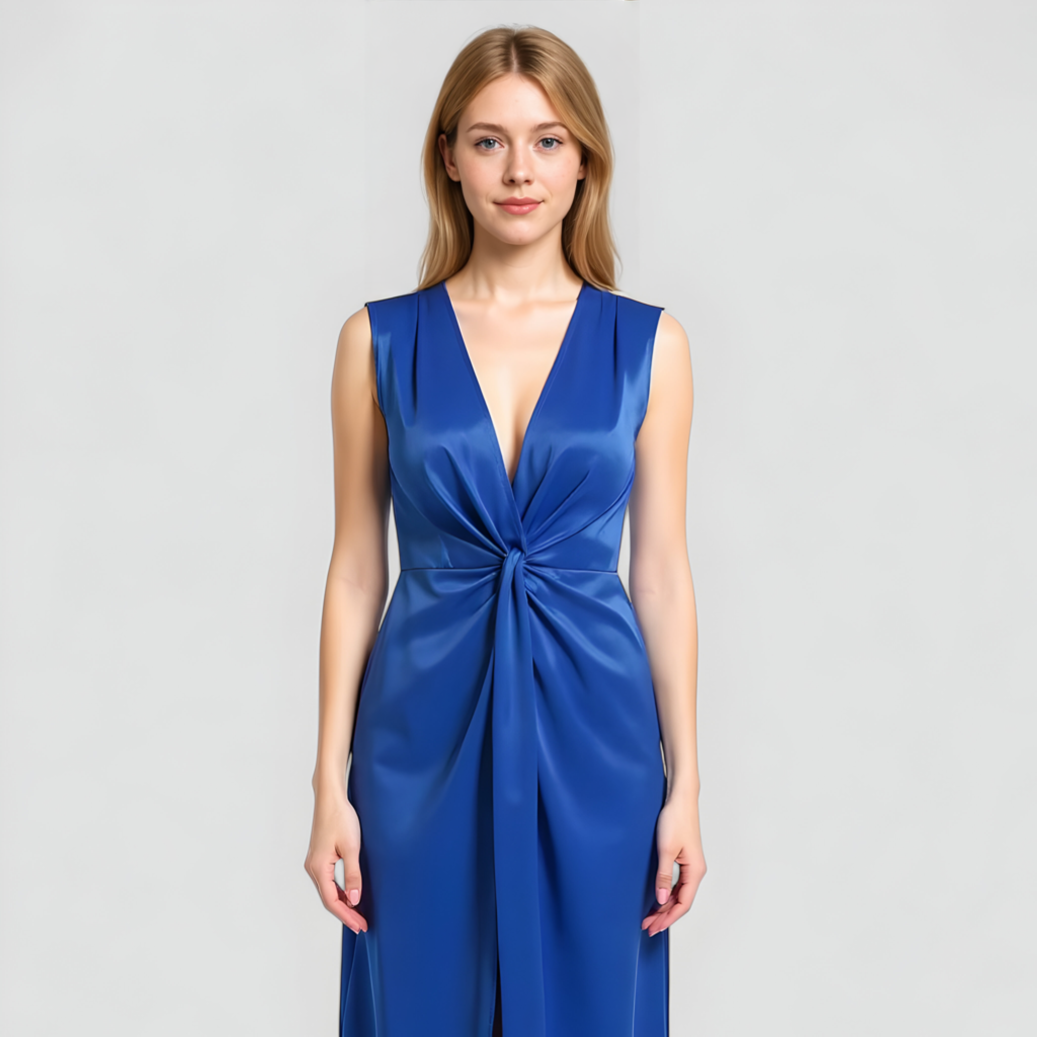 Martha | Abito Elegante da Cerimonia in Raso Lucido - - abito con spacco abito elegante abito in diverse colorazioni abito in raso abito per eventi abito raffinato abito taglia unica vestito con scollatura vestito da sera vestito stretch - Concept Palermo