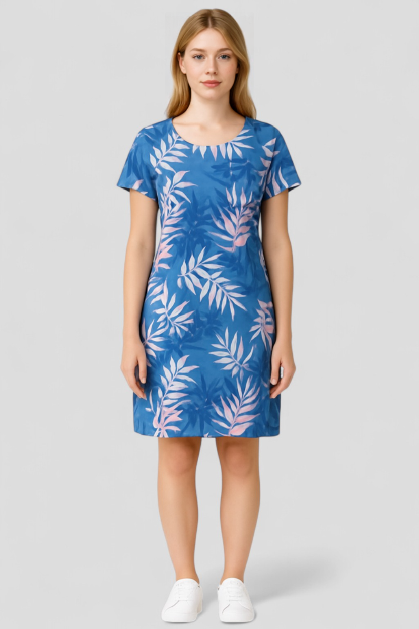 Carmine | Abito Donna Casual Stampa Naturale Comodo - - abbigliamento comodo abito casual abito con stampa abito versatile moda femminile stile informale tessuto traspirante vestibilità ampia vestito estivo - Concept Palermo