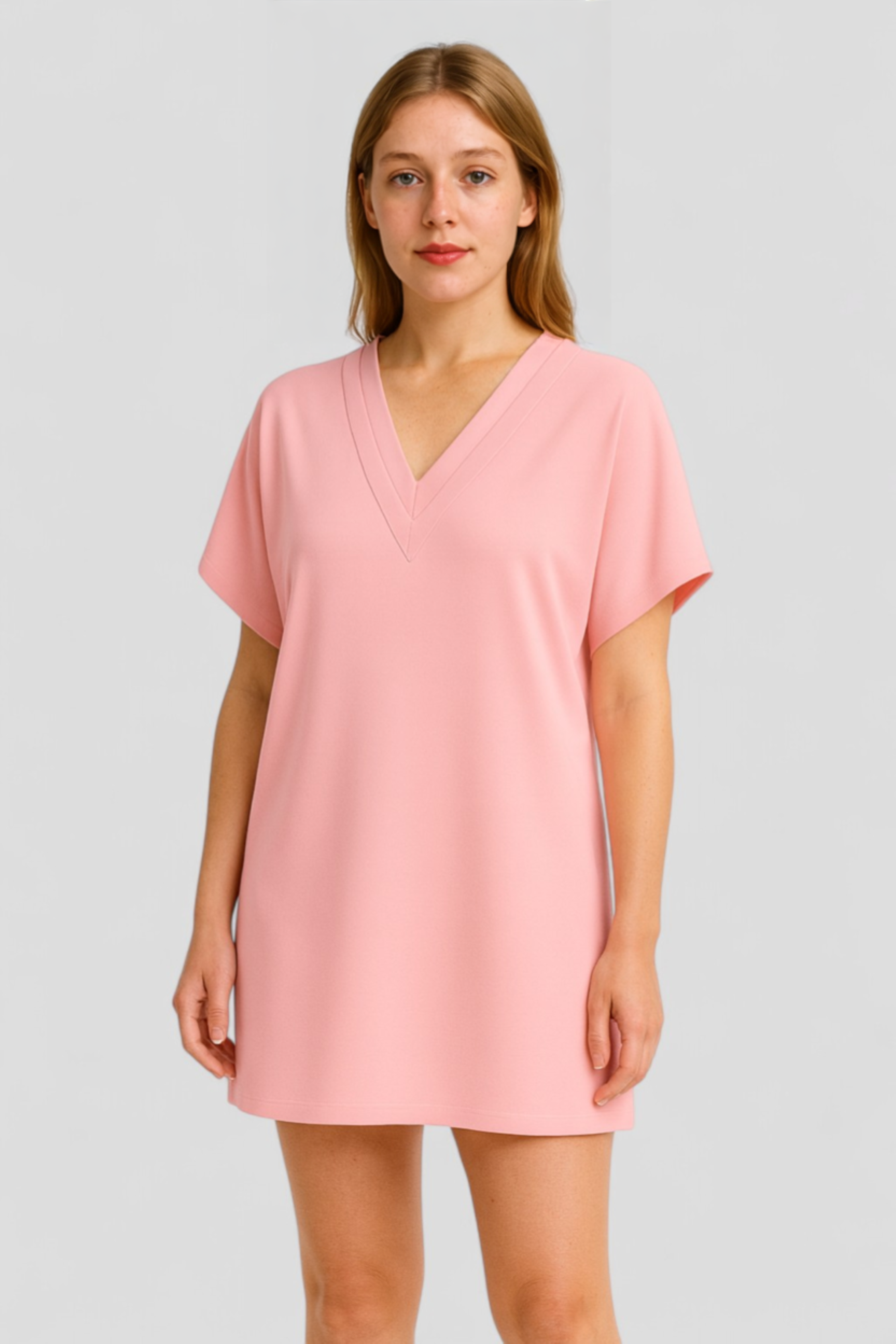 Elvera | Abito Elegante Donna con V-Hals - - abito comfy abito con tummy control abito da donna abito elegante abito taglie forti abito V-hals abito versatile moda donna vestito casual vestito da sera - Concept Palermo