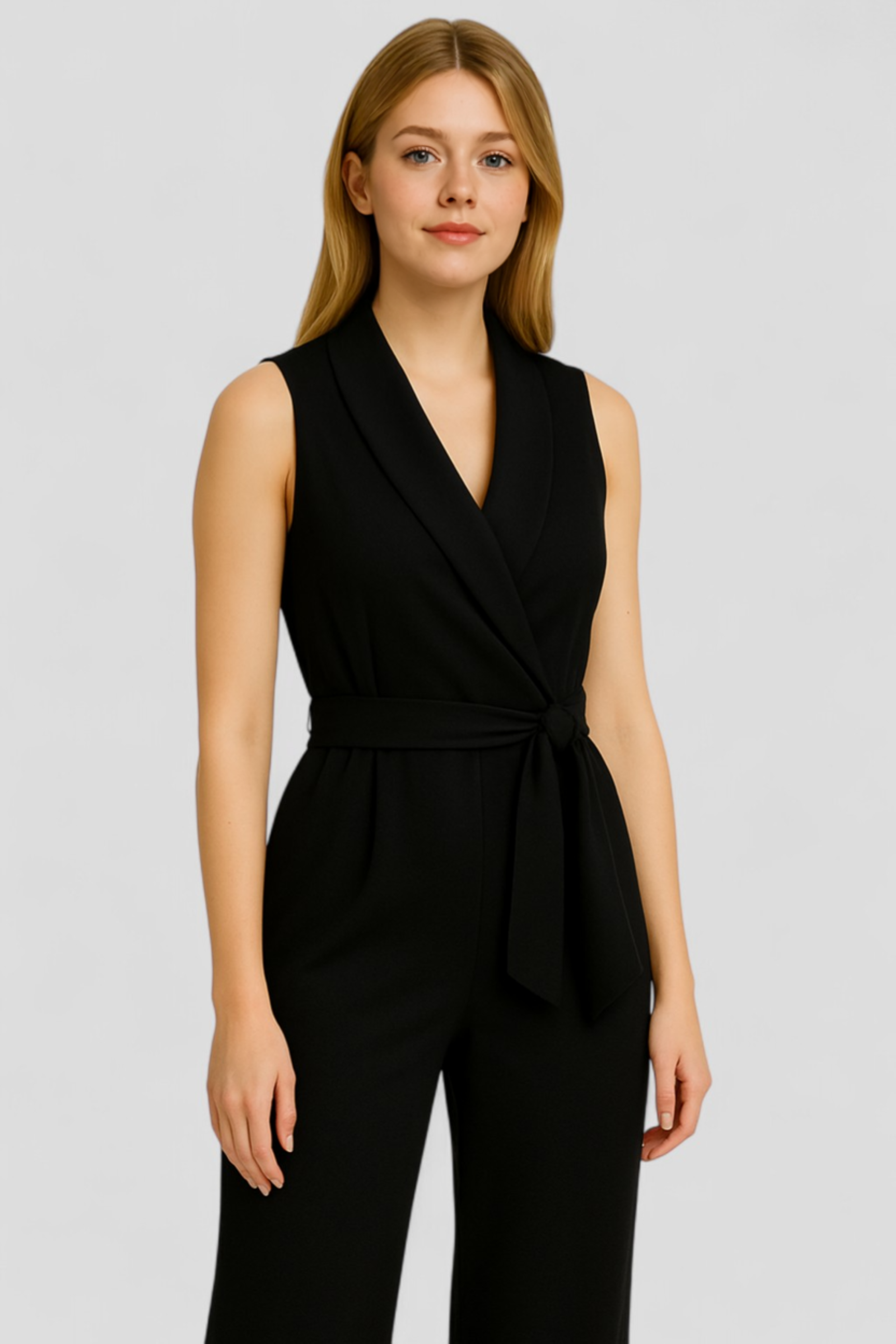 Aela | Salopette Donna Elegante Senza Maniche V-Neck - - abbigliamento elegante fashion primavera jumpsuit premium moda donna outfit casual salopette elegante salopette femminile salopette senza maniche salopette V-Neck vestiti per eventi - Concept Palermo