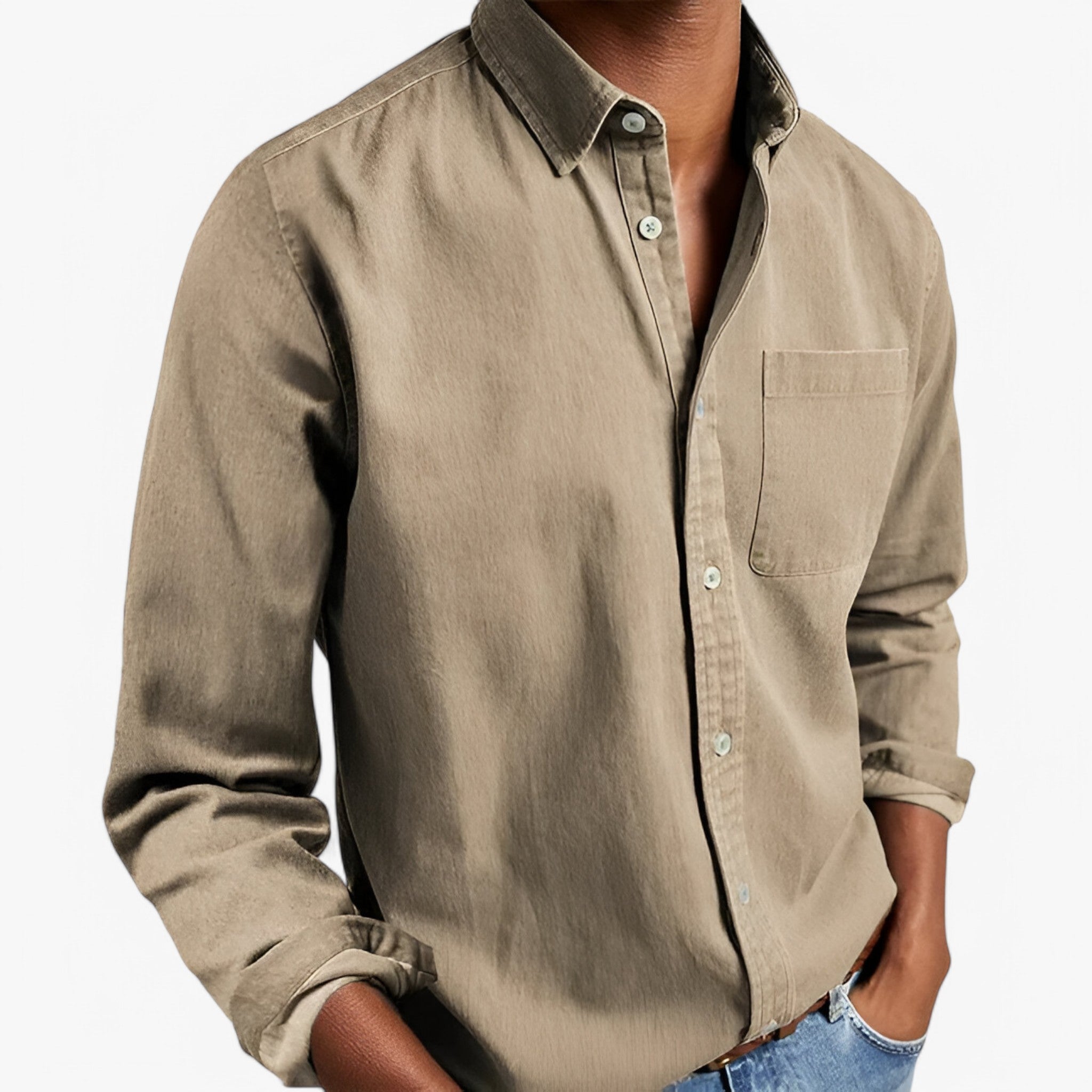 Rafael | Camicia Cargo - Elegante e resistente - Cachi - - Concept Palermo