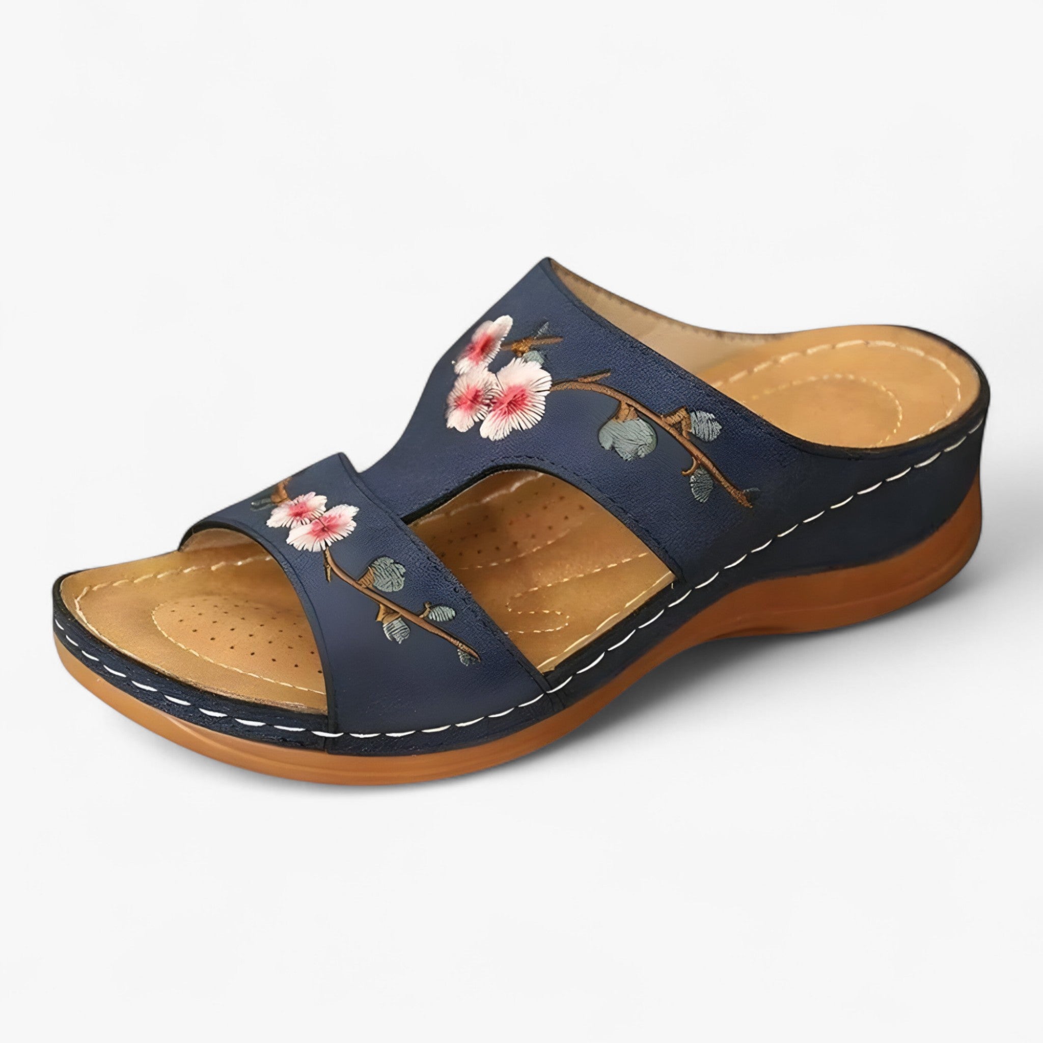 Anne | Sandali con fiori - Eleganti e comodi