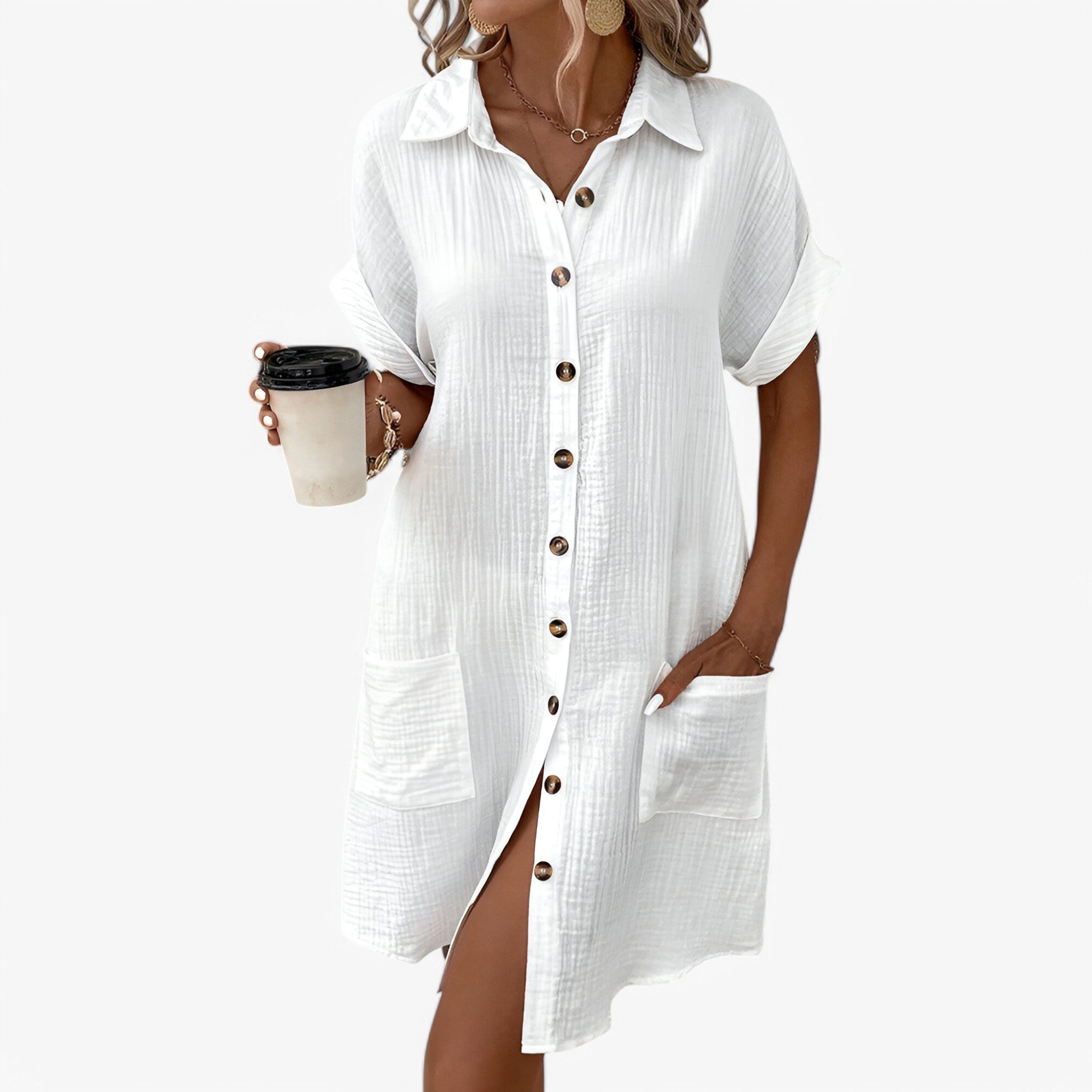 Olivia | Vestito estivo in cotone - Leggero ed elegante - - MEGA - Concept Palermo