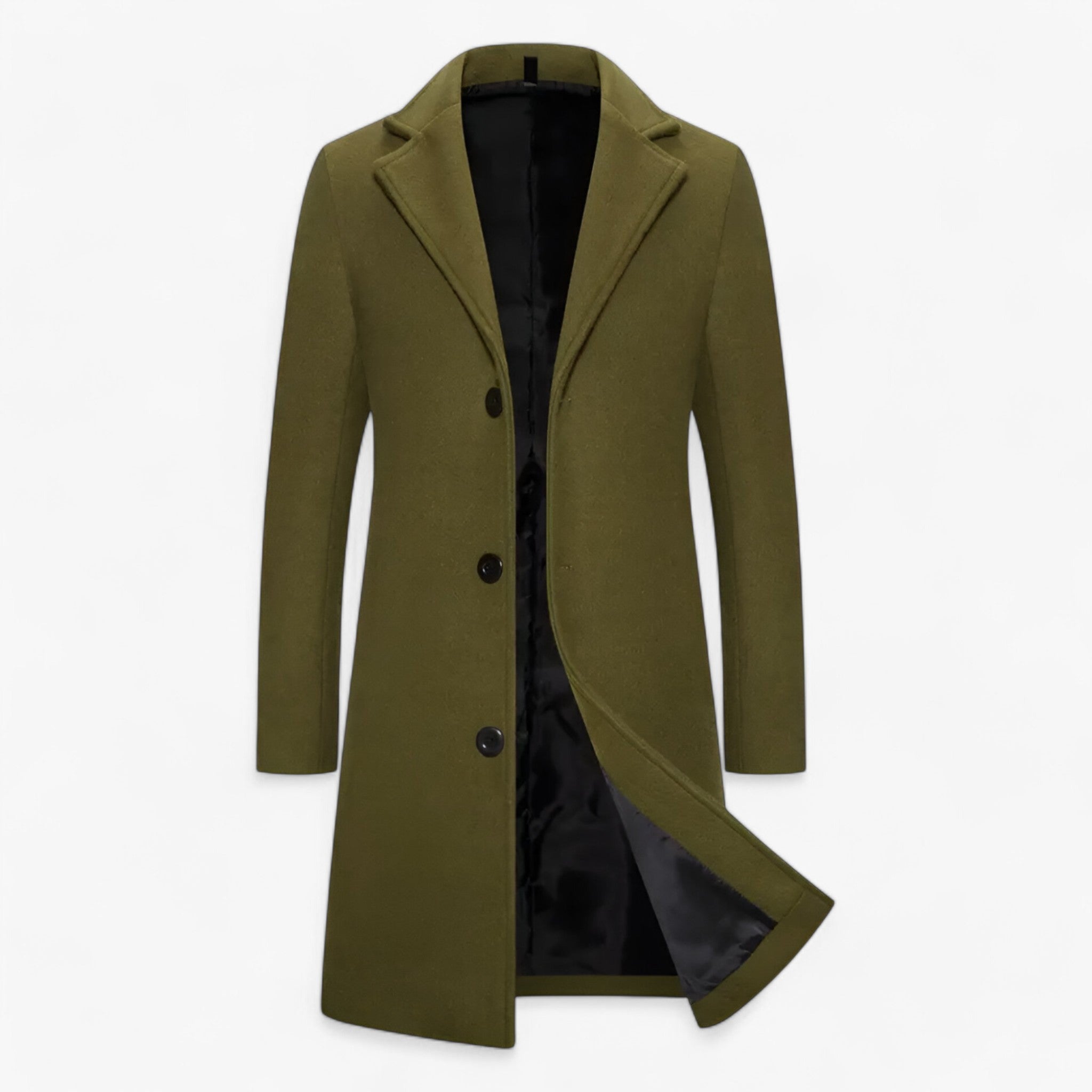 Kirk | Giacca Lunga in Cotone - Elegante Business Casual per Uomini - Verde - - Concept Palermo