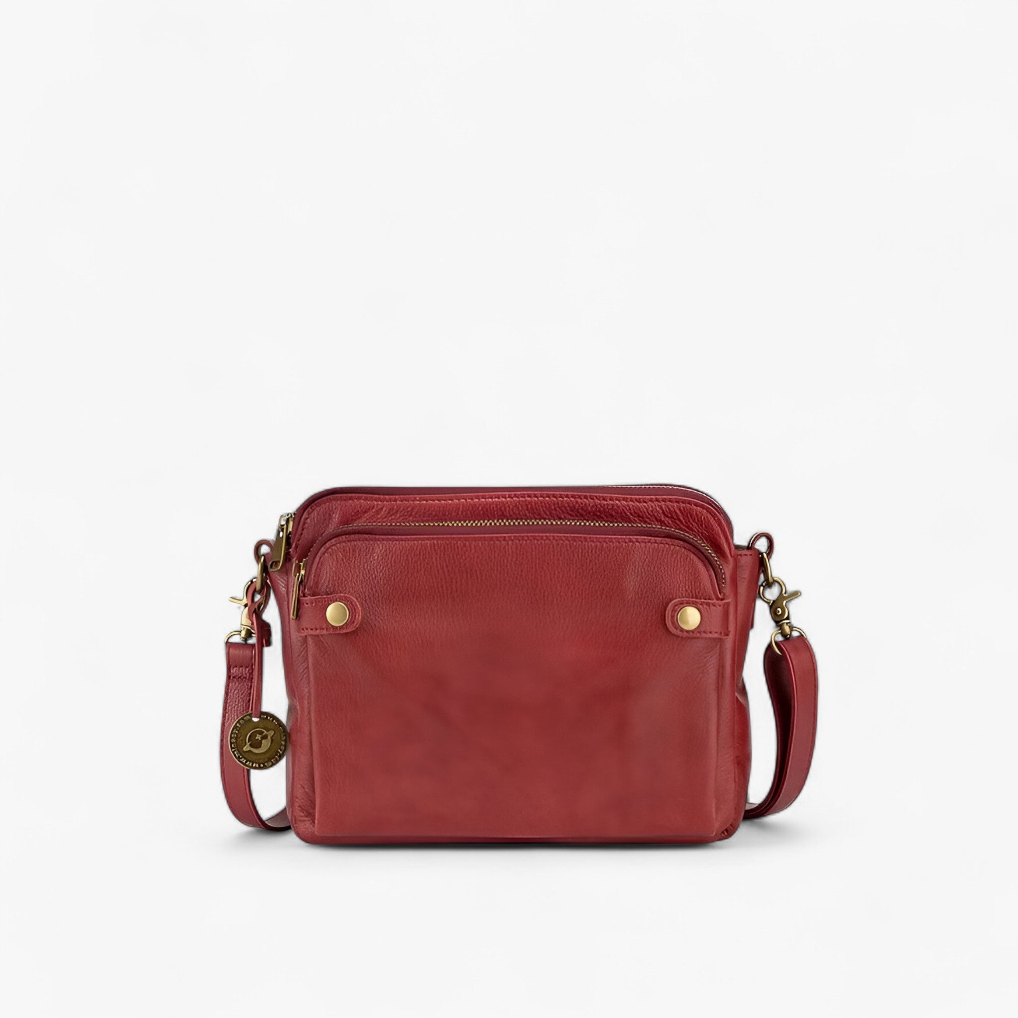 AgentBag™ - Borse a tracolla in pelle - Rosso - Old (Google) old_google - Concept Palermo