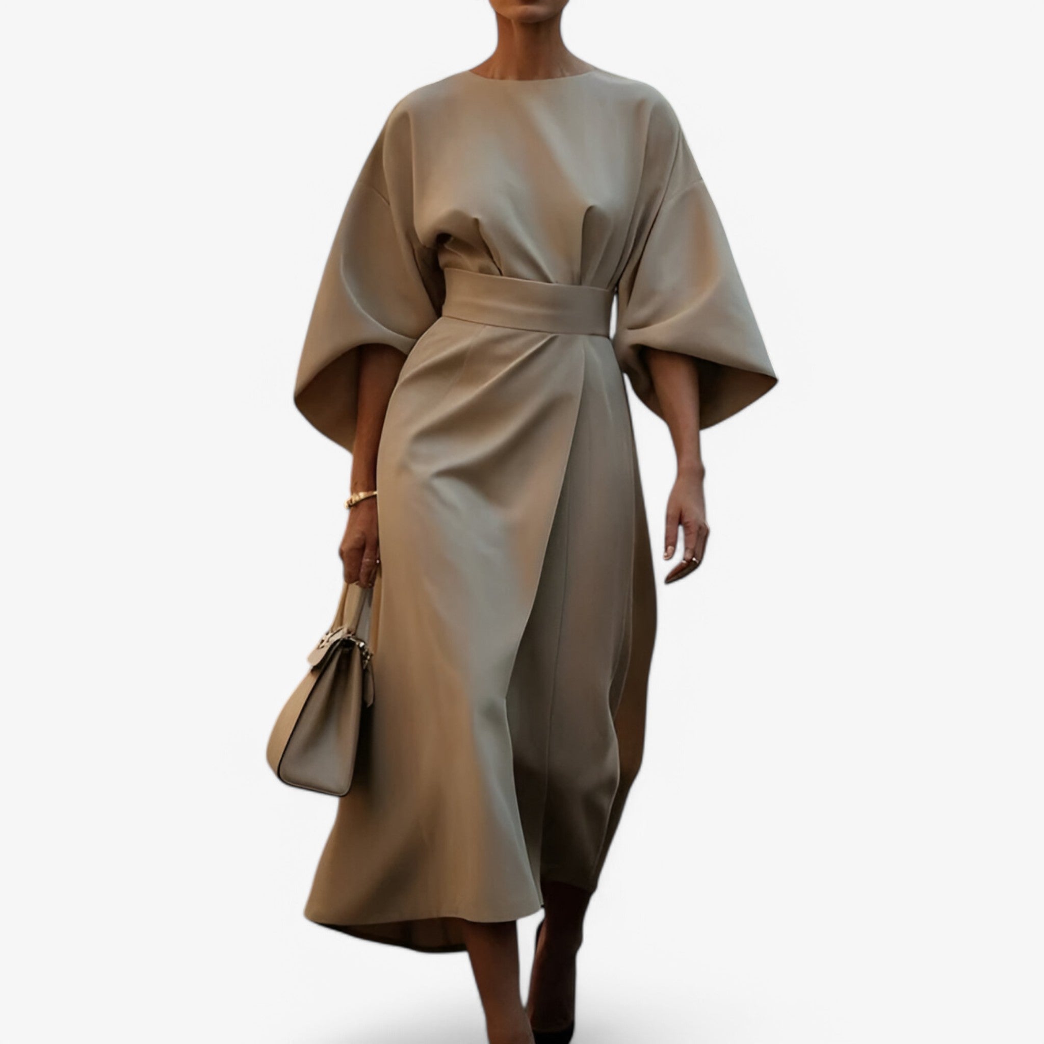Nova | Abito asimmetrico - moderno e elegante - Beige - - Concept Palermo