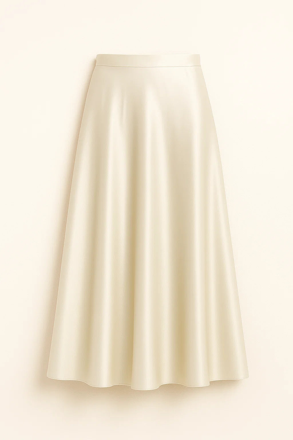 Quinn – Elegante gonna in raso - Beige - long skirt Skirt - Concept Palermo