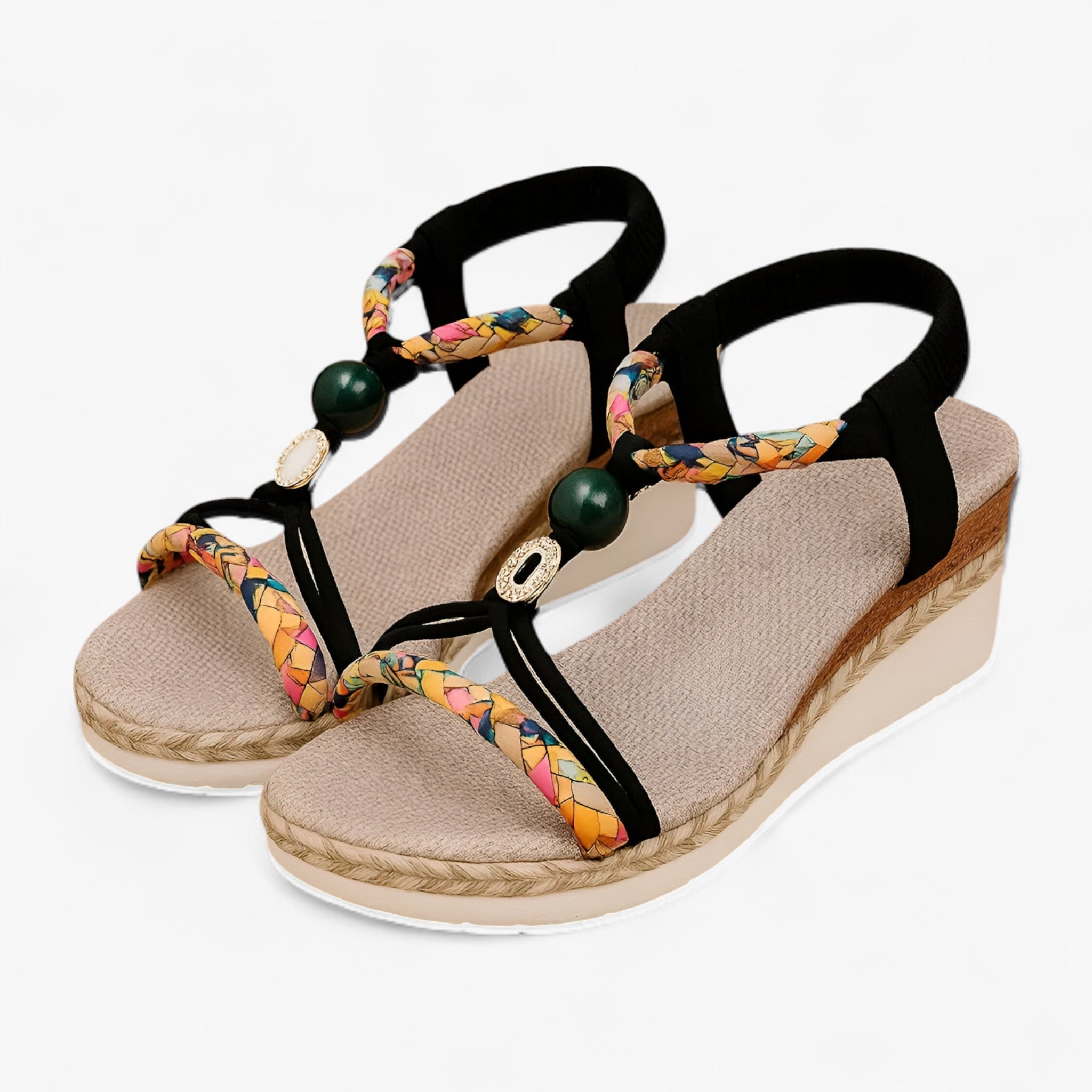 Laura | Infradito Estive con Strass - Nero - - Concept Palermo