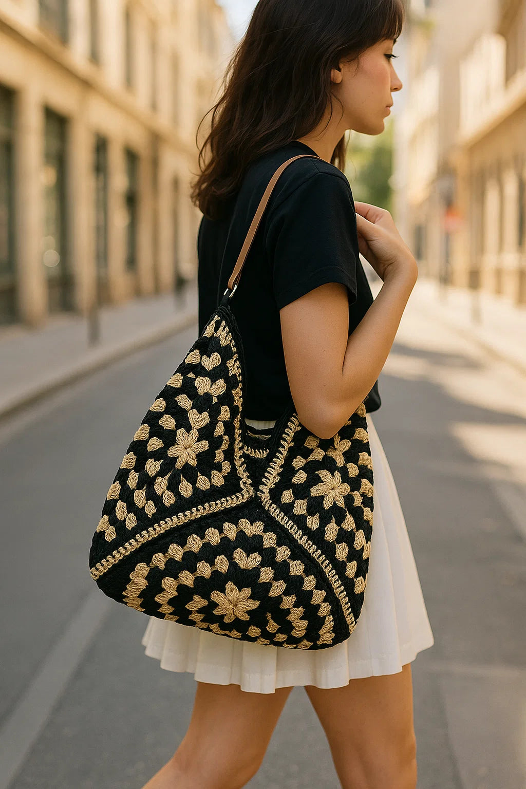Elena | Borsa in Paglia Intrecciata - - - Concept Palermo