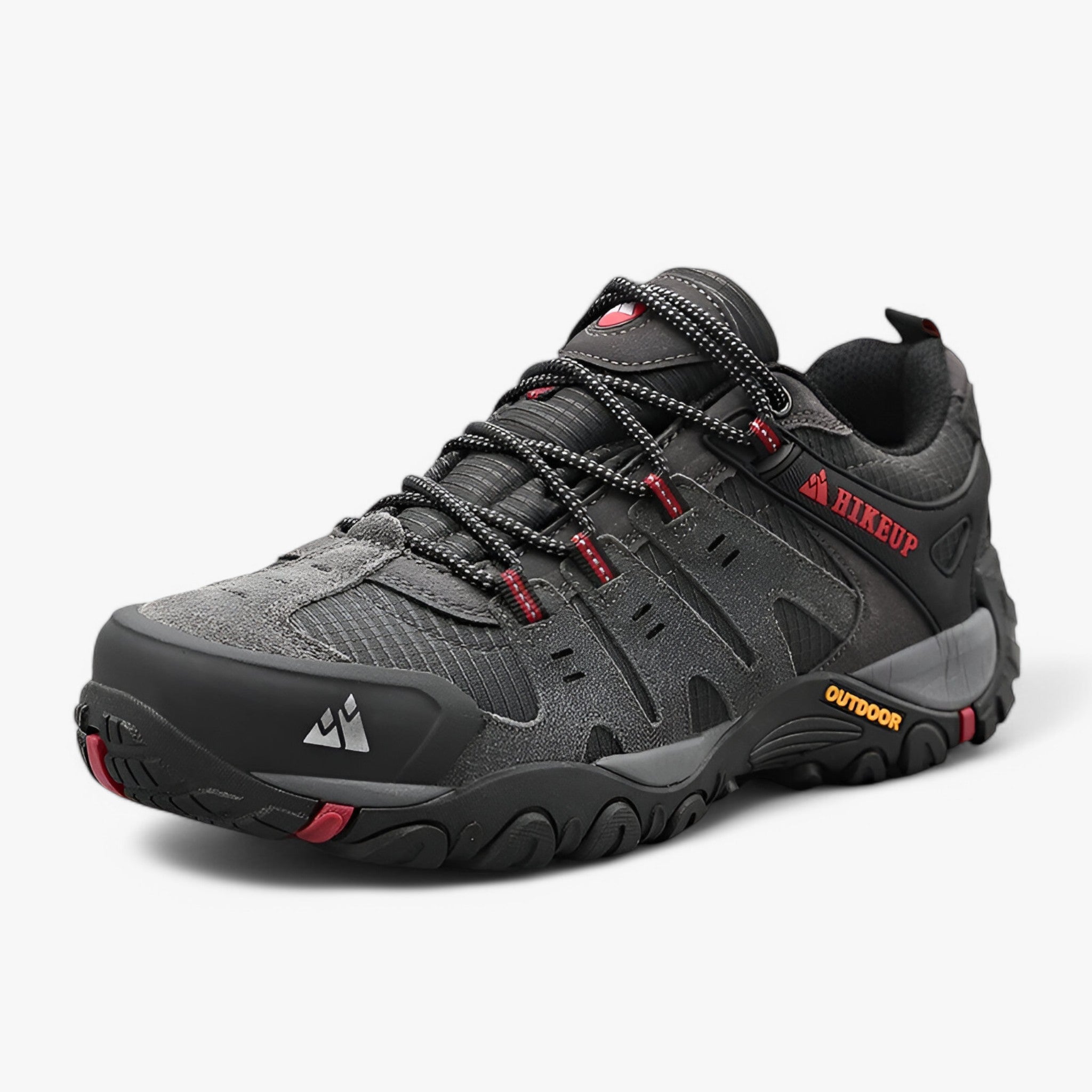 Scarpe da Trekking da Uomo in Camoscio e Pelle – Sneakers Confortevoli per Escursioni - Grigio - hiking shoes Men's Shoes shoes - Concept Palermo