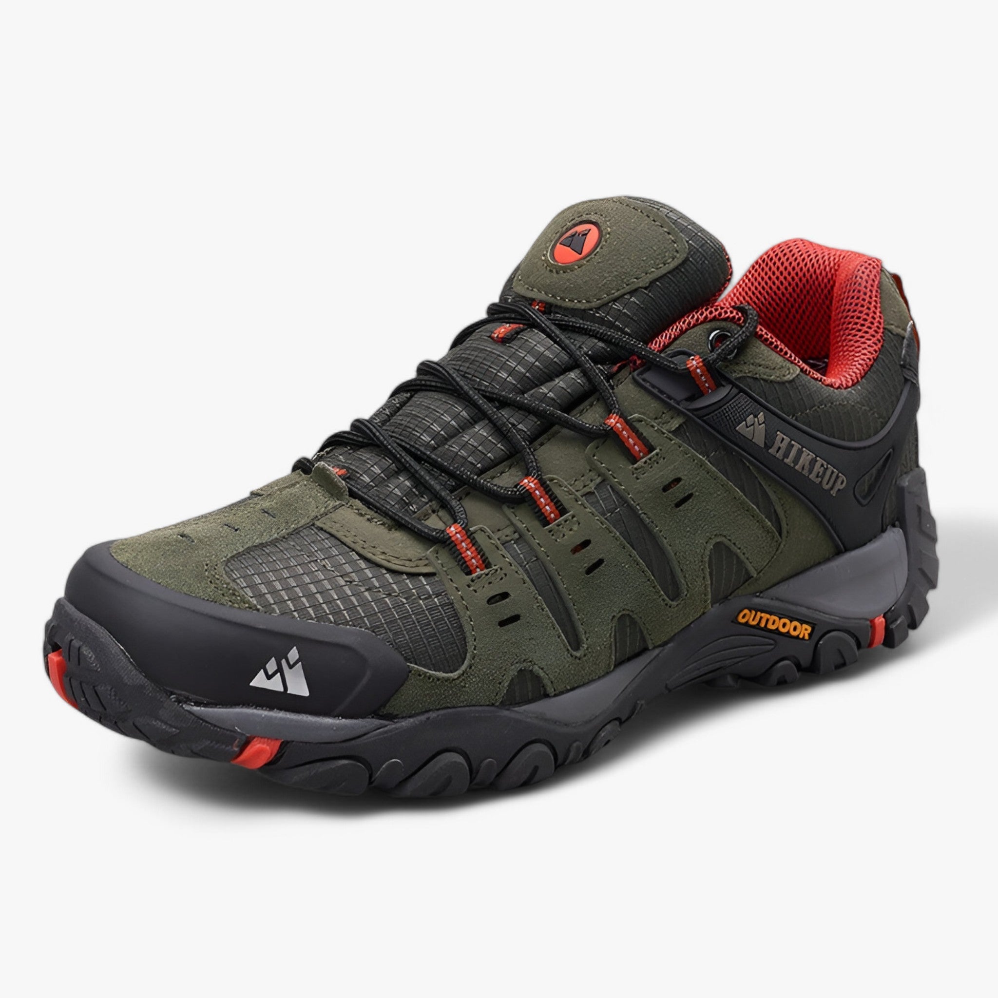 Scarpe da Trekking da Uomo in Camoscio e Pelle – Sneakers Confortevoli per Escursioni - Verde - hiking shoes Men's Shoes shoes - Concept Palermo