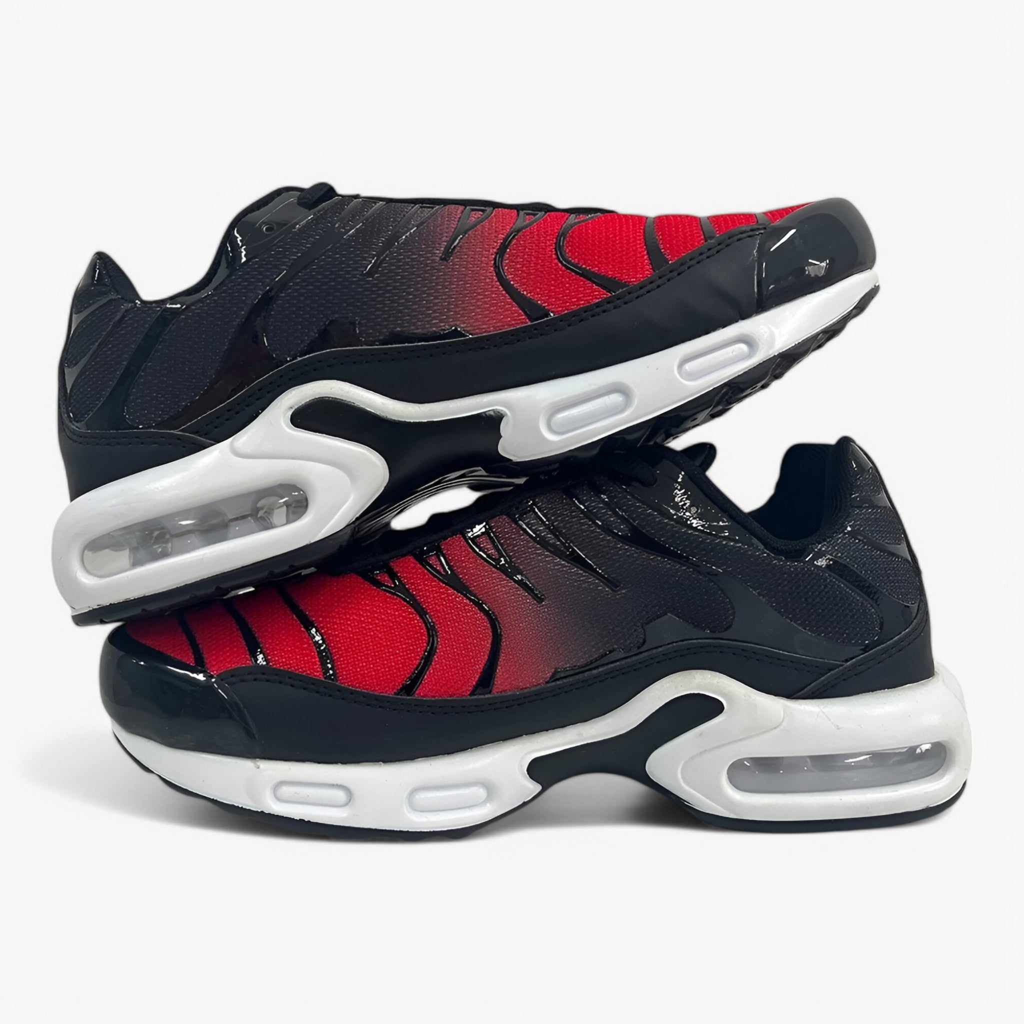 Scarpe da ginnastica comode per uomo con rete traspirante - Nero rosso - Men's Shoes shoes for men training shoes - Concept Palermo
