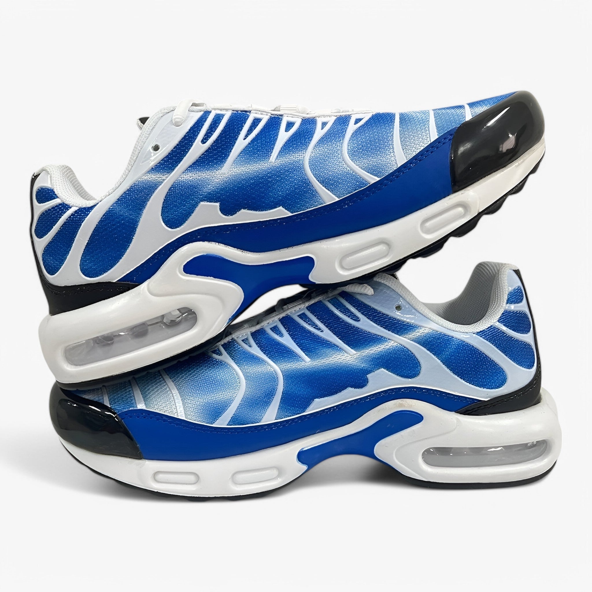 Scarpe da ginnastica comode per uomo con rete traspirante - Bianco blu - Men's Shoes shoes for men training shoes - Concept Palermo