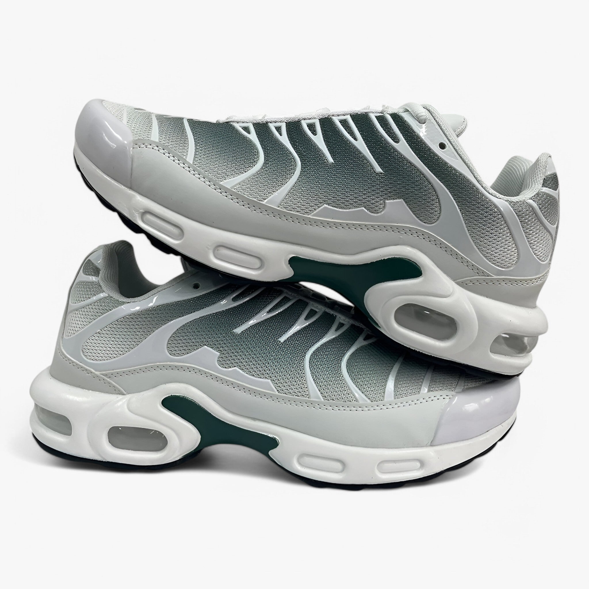 Scarpe da ginnastica comode per uomo con rete traspirante - Bianco verde - Men's Shoes shoes for men training shoes - Concept Palermo