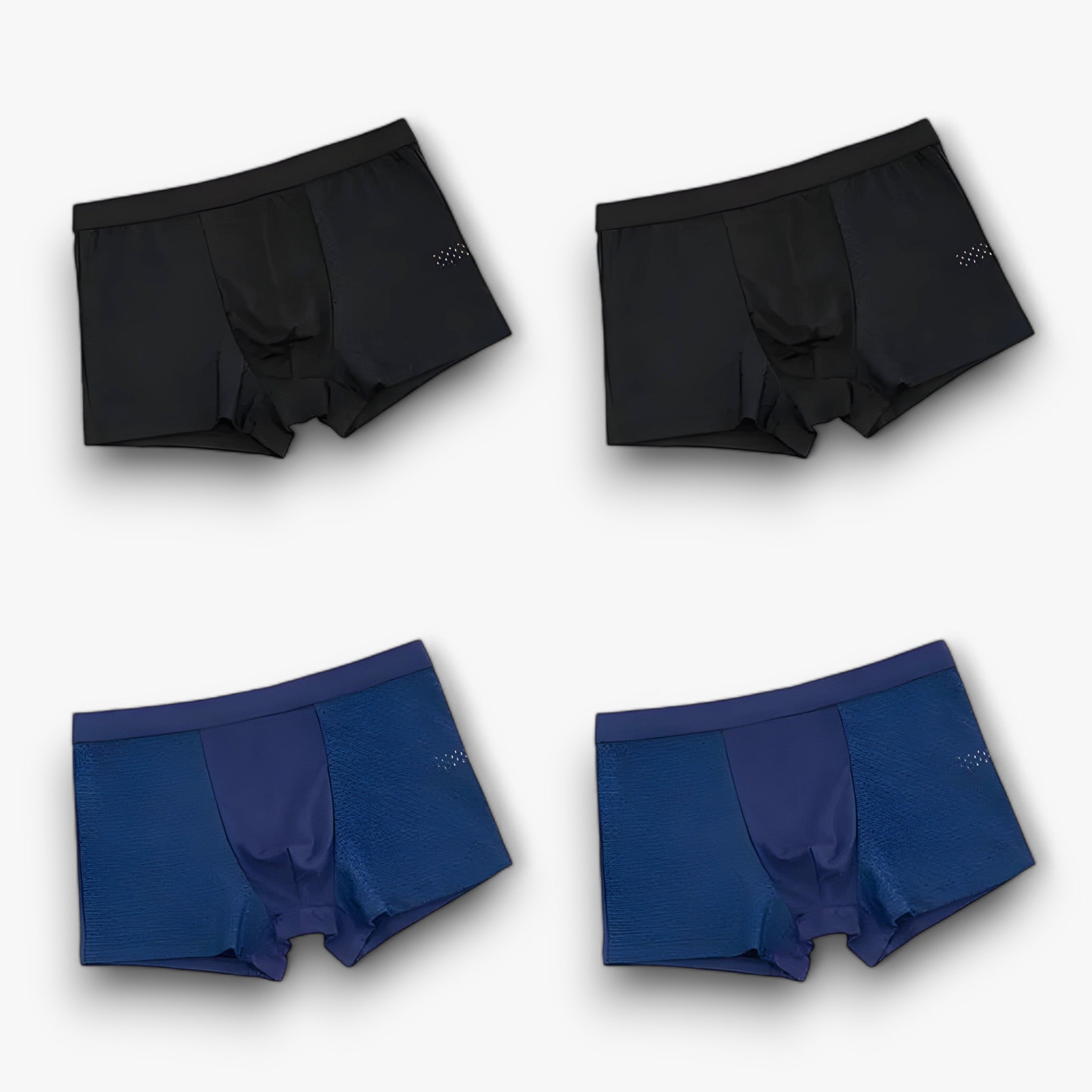 Aiden | Classic Boxer Pants - Boxer da uomo dal fascino senza sforzo (4+4 GRATIS) - 2 neri 2 blu - boxer shorts boxers - Concept Palermo