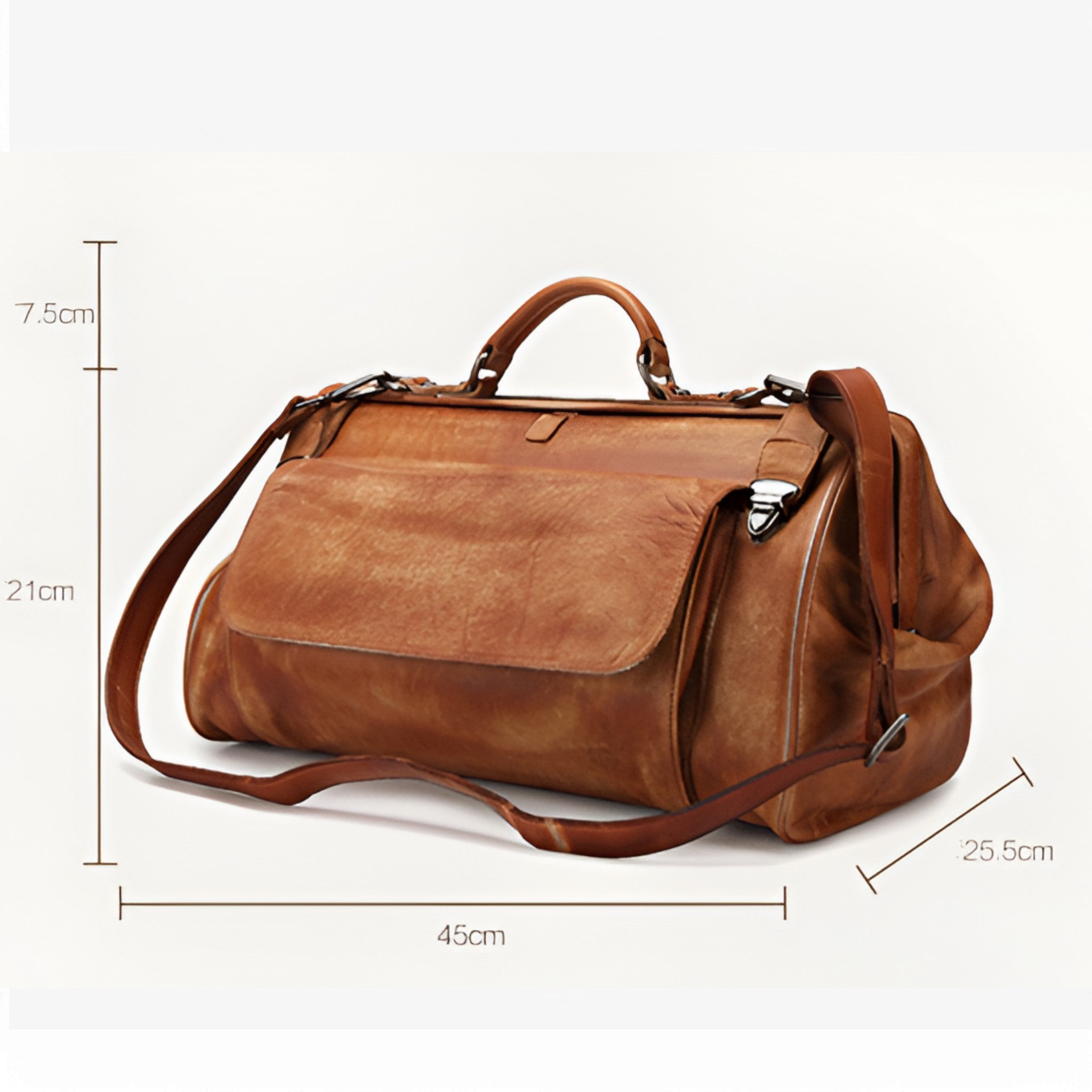 Marco | Elegante Borsa da Viaggio in Pelle - - - Concept Palermo