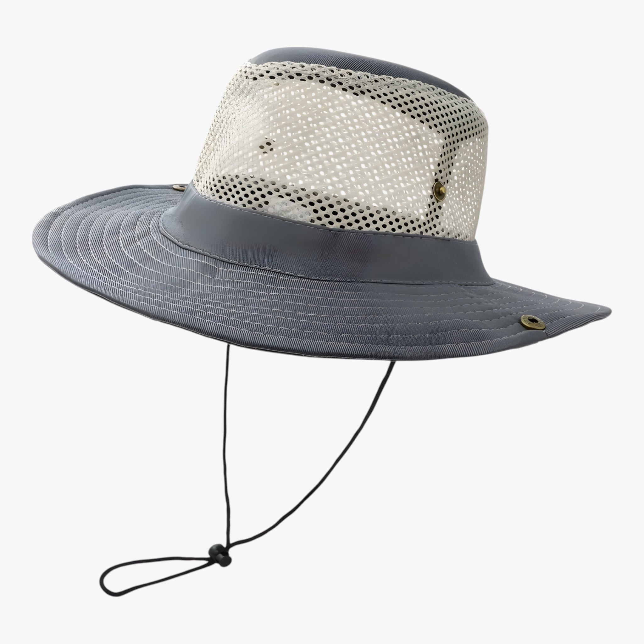 Cappello da estate traspirante da uomo - Grigio - hat hats Mens hat sun hat Sun Hats - Concept Palermo