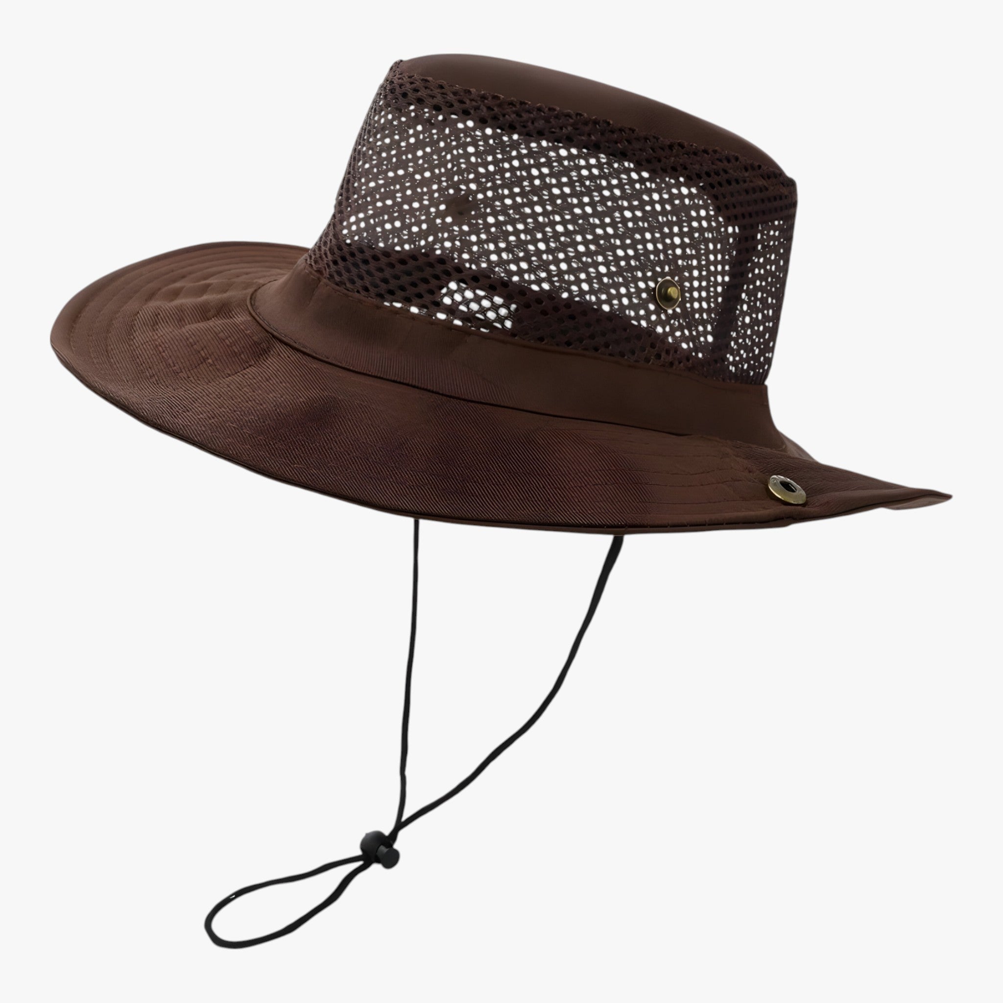 Cappello da estate traspirante da uomo - Caffè - hat hats Mens hat sun hat Sun Hats - Concept Palermo