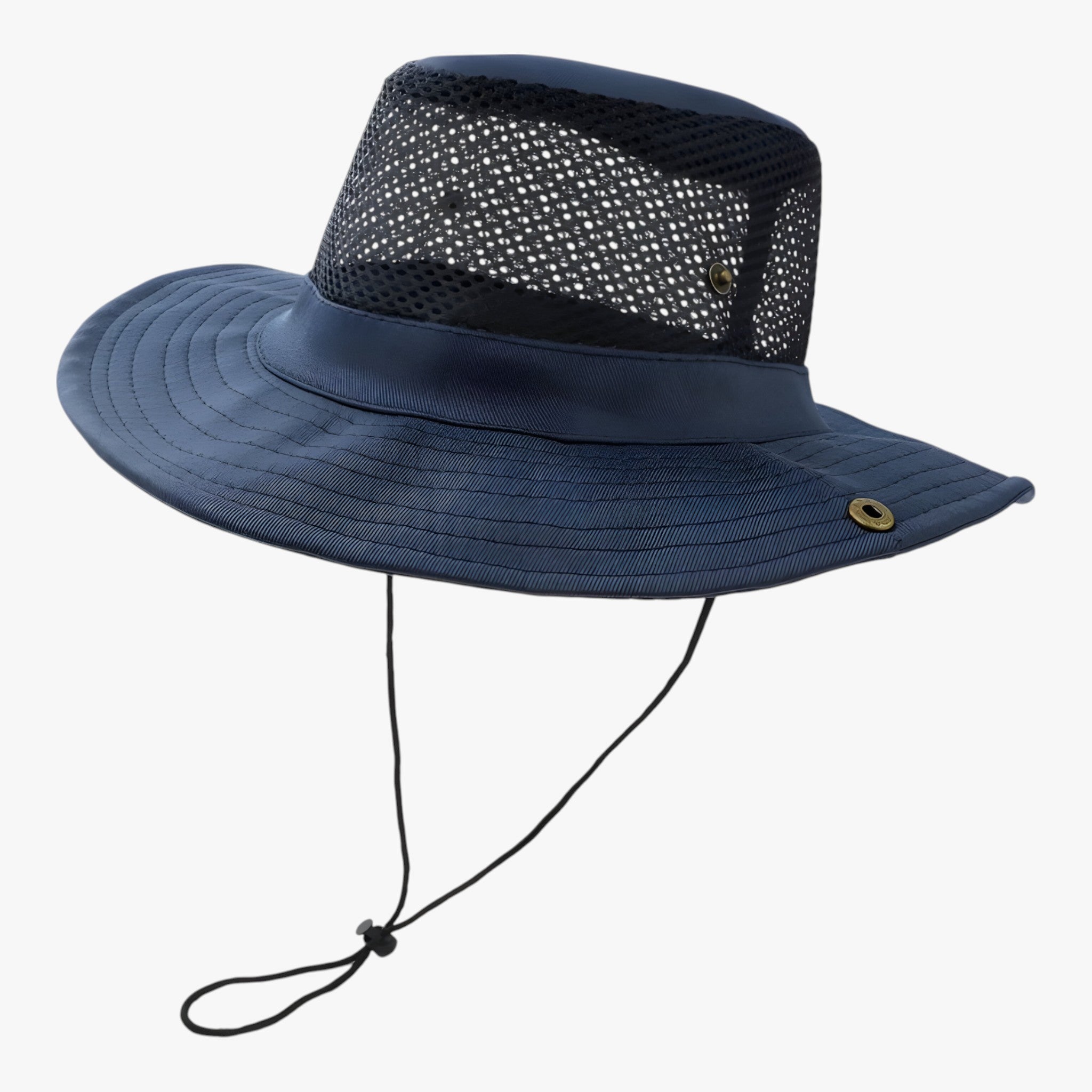 Cappello da estate traspirante da uomo - Blu navy - hat hats Mens hat sun hat Sun Hats - Concept Palermo