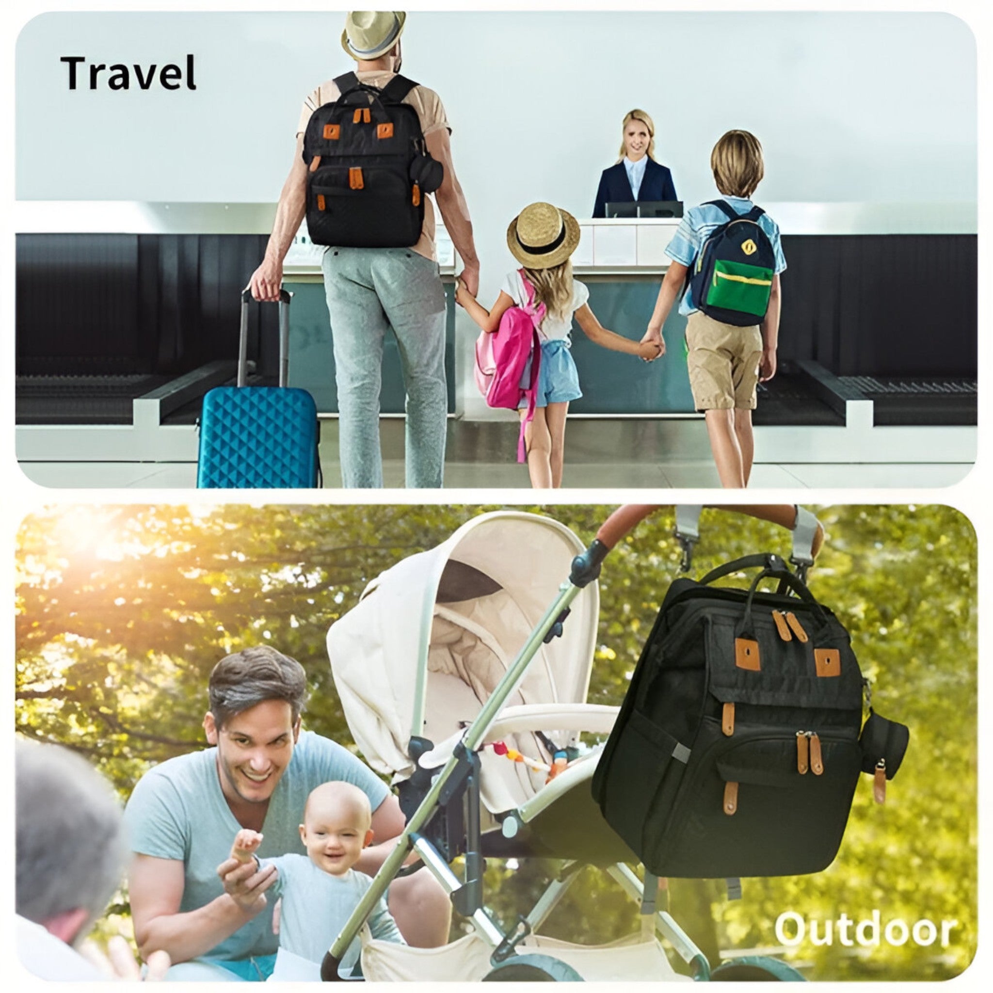 Emma | Zaino per bambini con fasciatoio - - Backpacks Bags - Concept Palermo