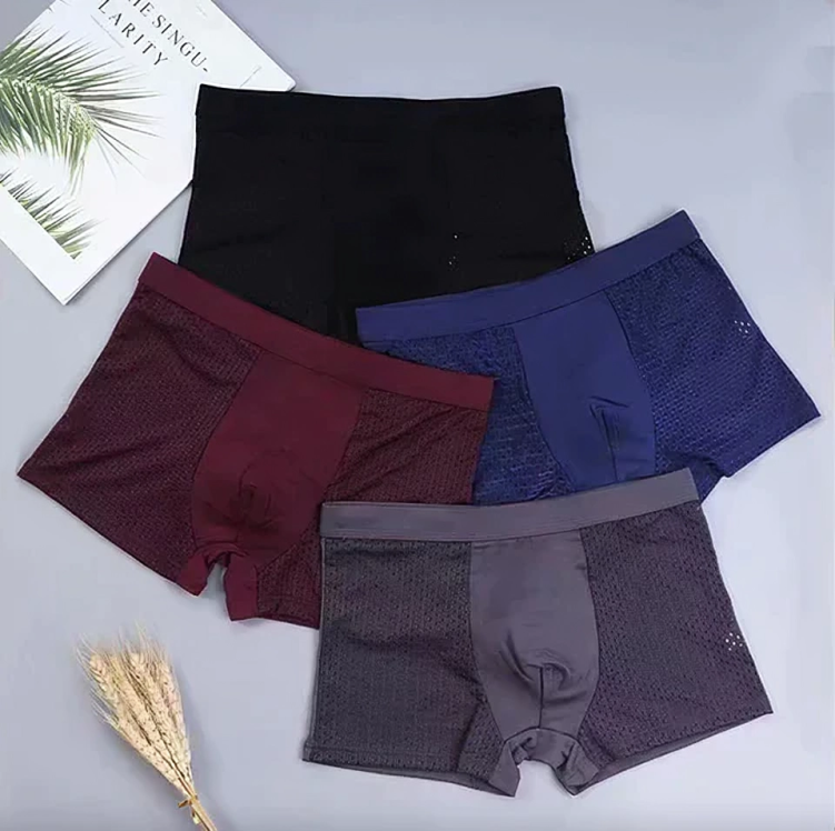 Biancheria intima in bambù (5+5 GRATIS) - 2 Nero - 1 Grigio - 1 Rosso - 1 Blu - broeken Men - Concept Palermo