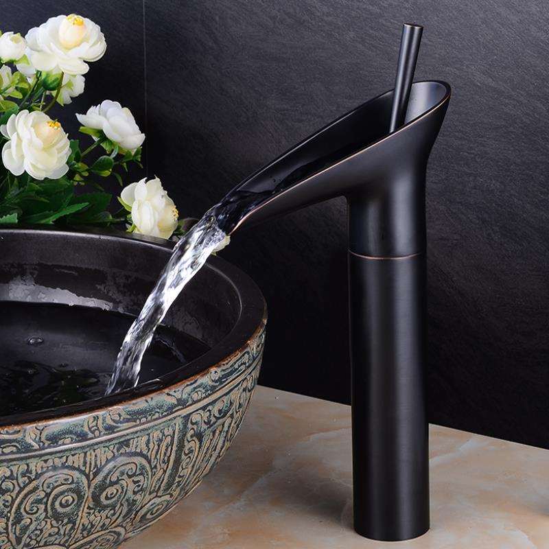 Huck - Waterfall rubinetto antico rubinetto per lavabo da bagno miscelatore per lavabo in ottone - - antique bathroom antique faucet Bathroom Bathroom Faucets faucet brass basin Faucets mixer taps sink faucet Waterfall faucet - Concept Palermo