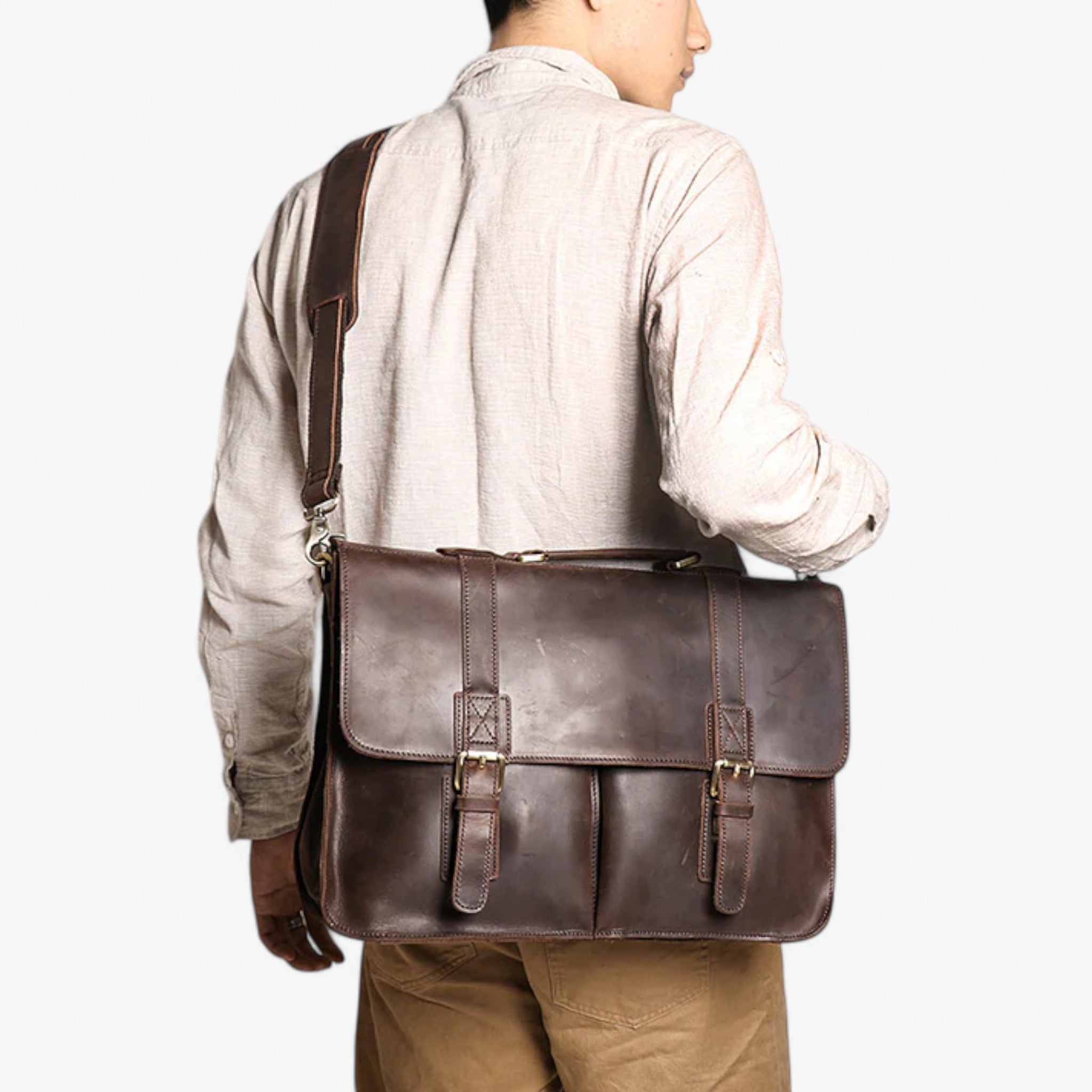 Matteo | Elegante Borsa Ventiquattrore in Pelle - - - Concept Palermo