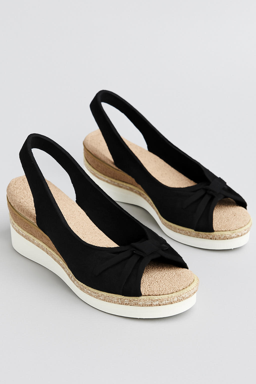 Adele | Sandali con fiocco in corda per donna – Comodi e estivi - Nero - 100425 110425 shoes women - Concept Palermo