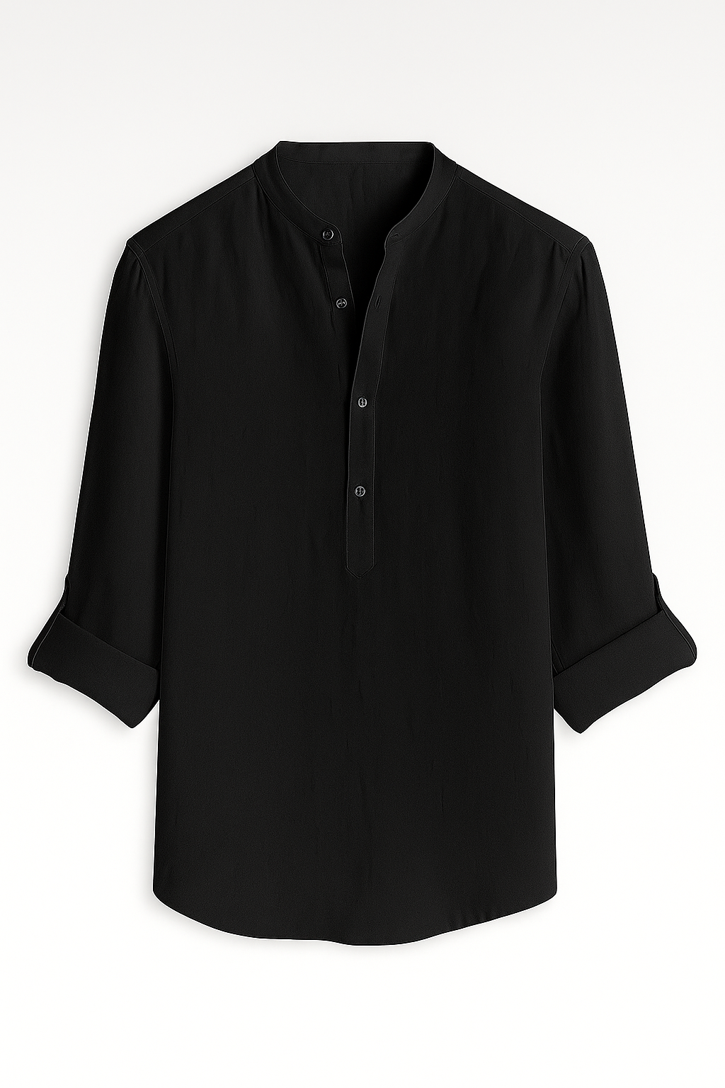 Alix | Camicia leggera da uomo in lino - Nero - men Shirts - Concept Palermo