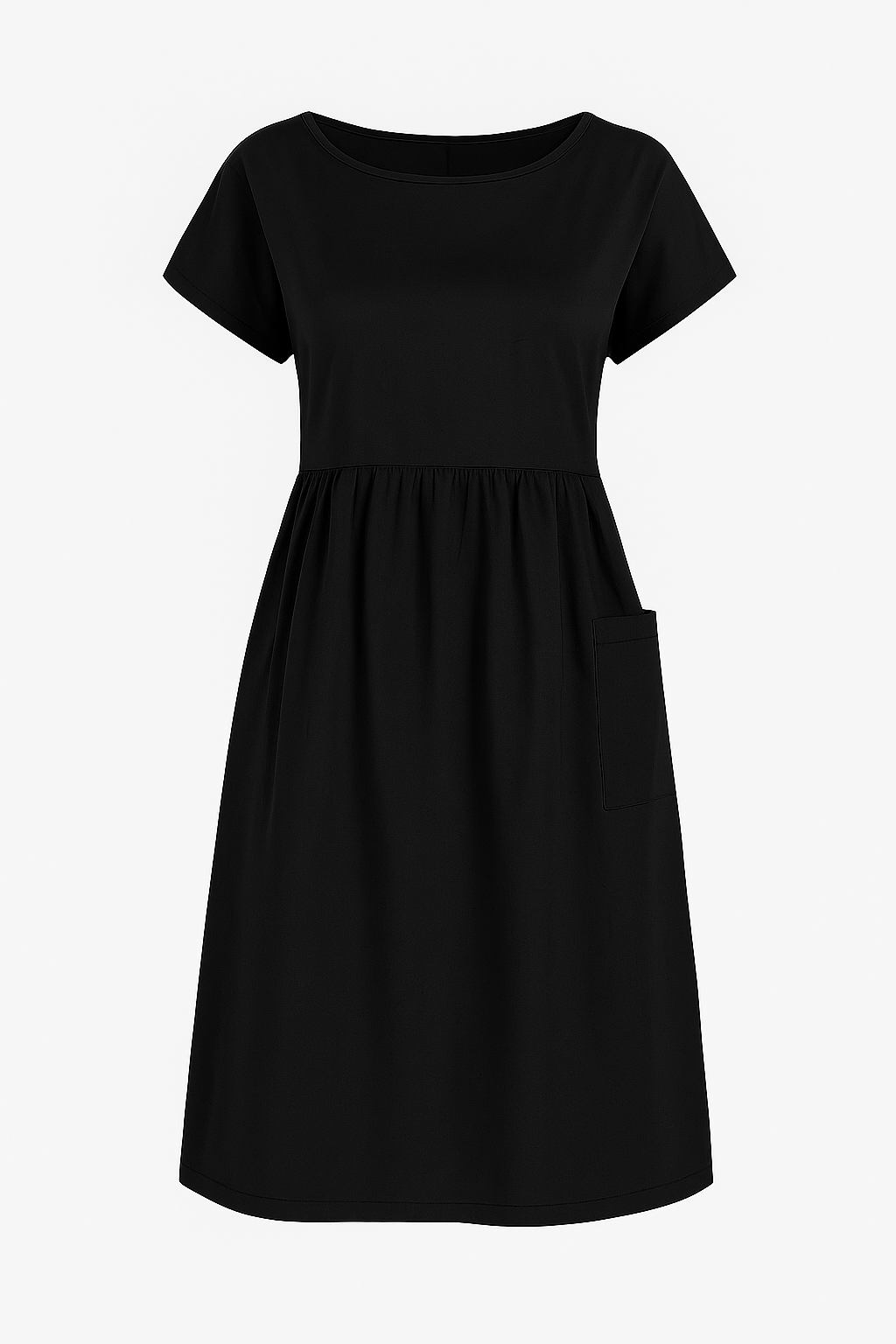 Eustasia | Vestito estivo casual con tasche - Nero - cute summer dress Dresses female dress - Concept Palermo