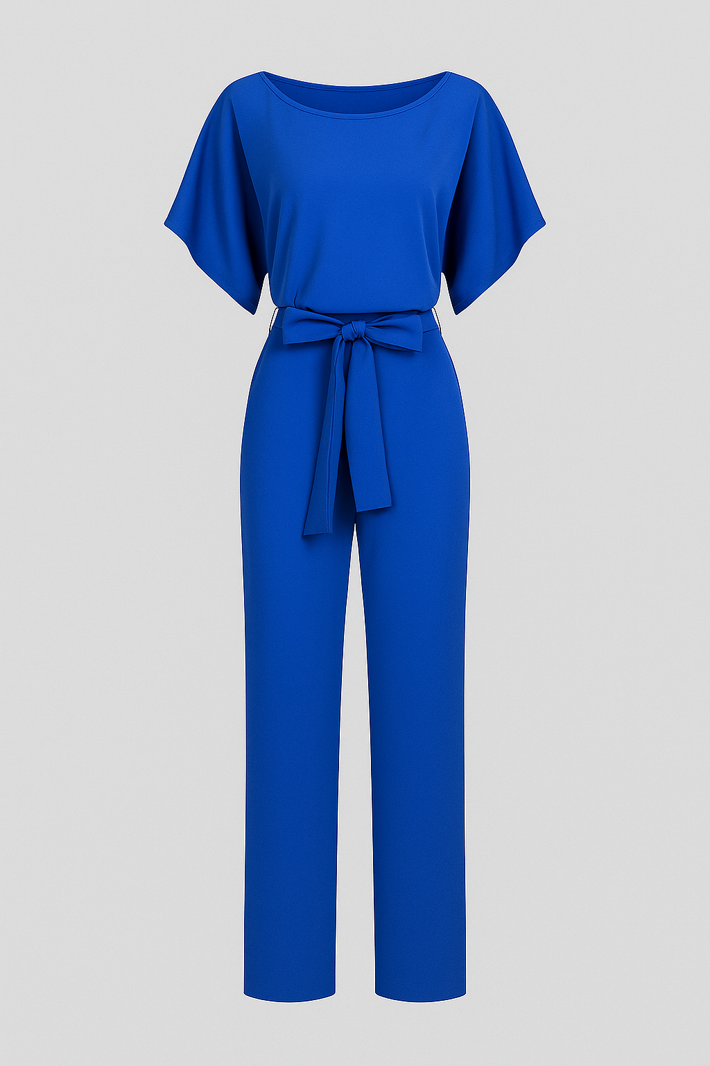 Wolff | Tuta elegante da donna con pantalone aderente e maniche fluide - Blu - simple-and-stylish-jumpsuit-ai - Concept Palermo
