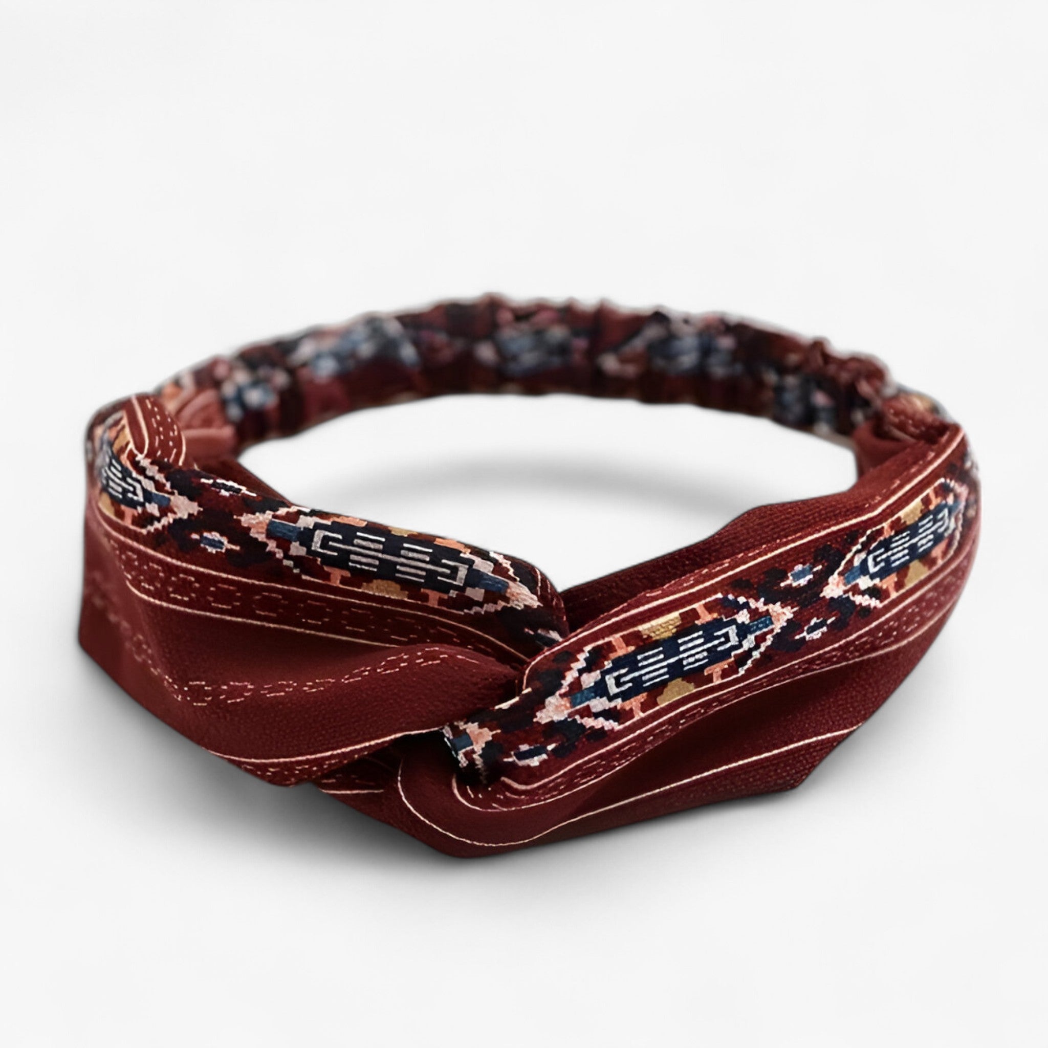 Fascia con stampa bohemien Bandana vintage - Rosso - headband - Concept Palermo