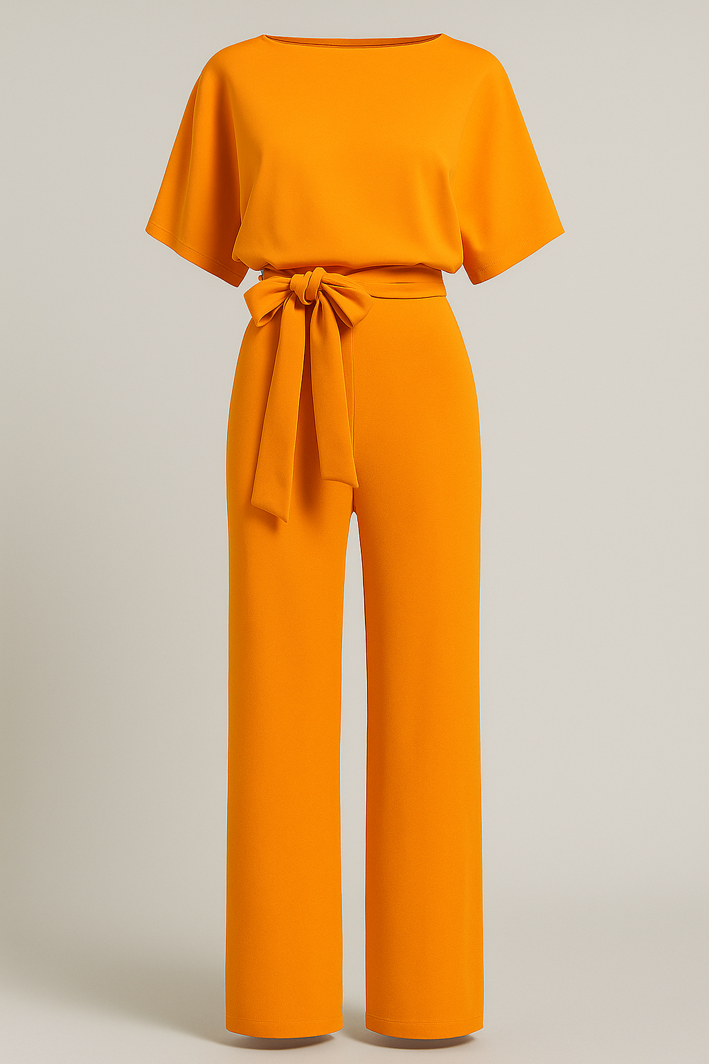 Wolff | Tuta elegante da donna con pantalone aderente e maniche fluide - Giallo - simple-and-stylish-jumpsuit-ai - Concept Palermo