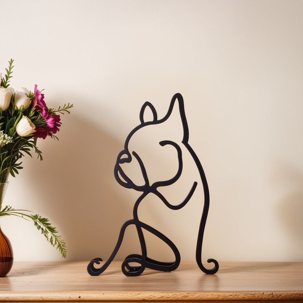 Samisa - Sculture astratte di cani - Cane da bulldog - showvariant - Concept Palermo