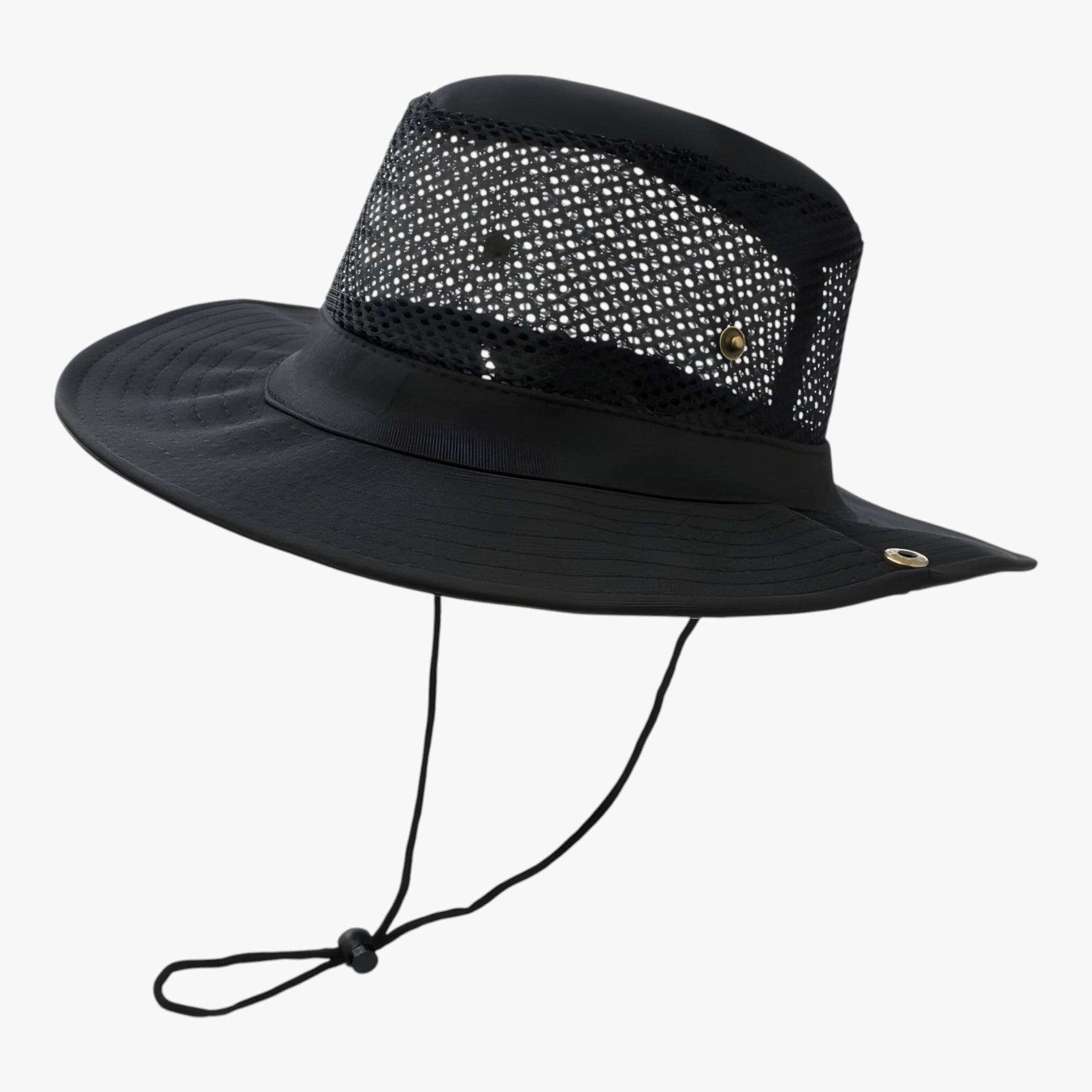 Cappello da estate traspirante da uomo - Nero - hat hats Mens hat sun hat Sun Hats - Concept Palermo