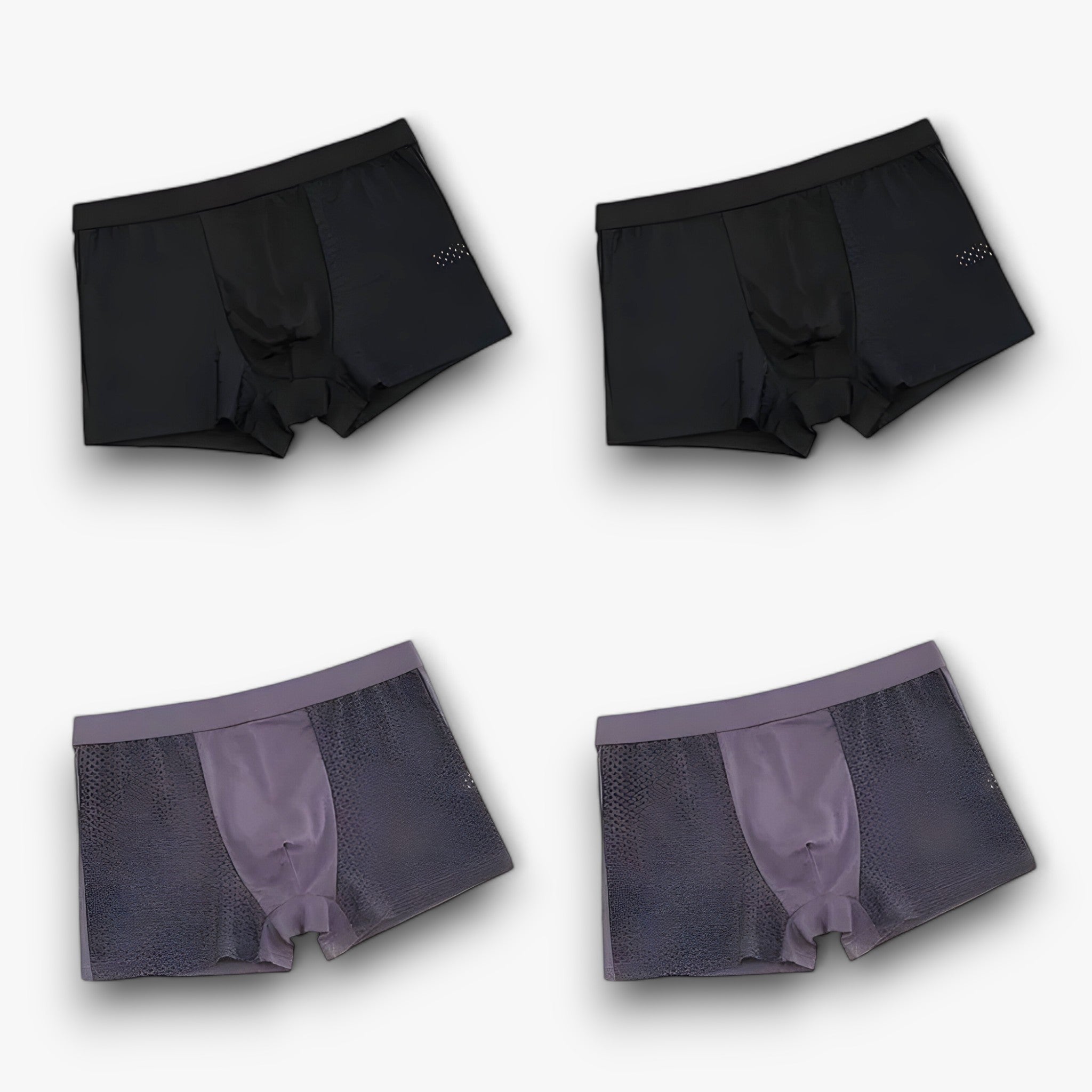 Aiden | Classic Boxer Pants - Boxer da uomo dal fascino senza sforzo (4+4 GRATIS) - 2 neri 2 grigi - boxer shorts boxers - Concept Palermo
