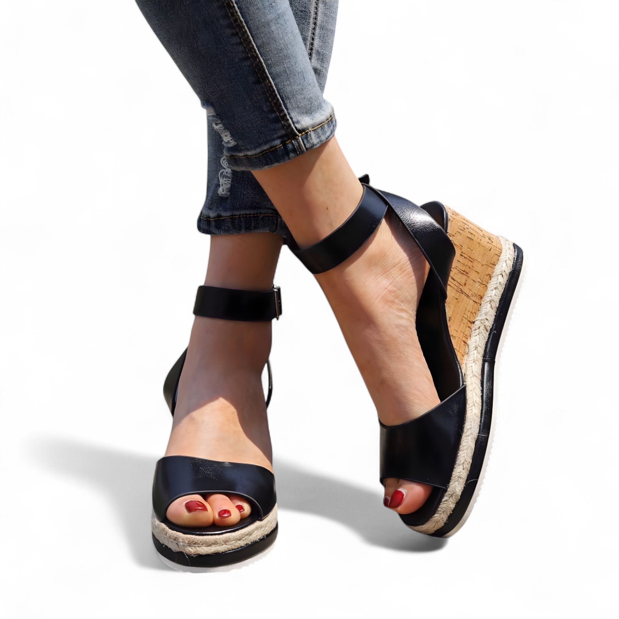 Elaina | Sandali con zeppa – alla moda e confortevoli