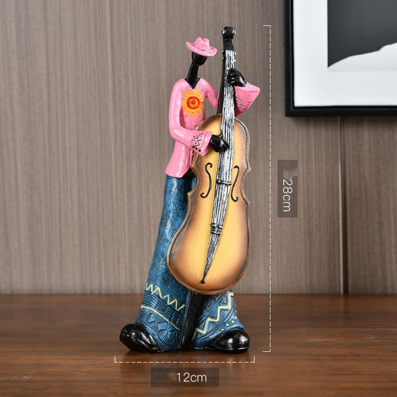 I musicisti di Handmade Music Sides hanno messo insieme la loro band - Bassista - Decor figurines home decor - Concept Palermo