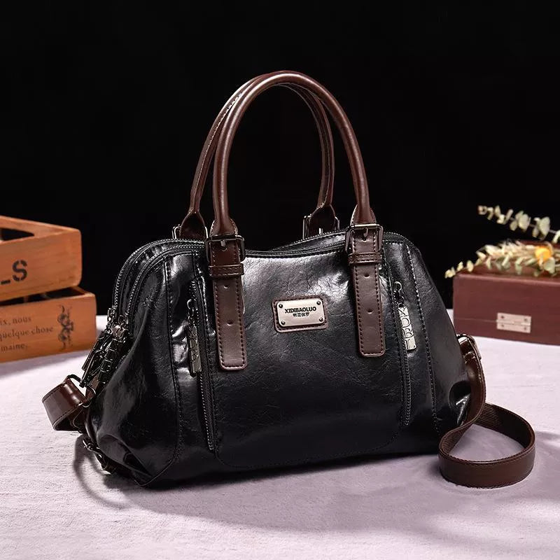 Borsa in pelle - Marja - Nero - Best verkocht-tag Dames Leren Tassen Dames new_for_google - Concept Palermo