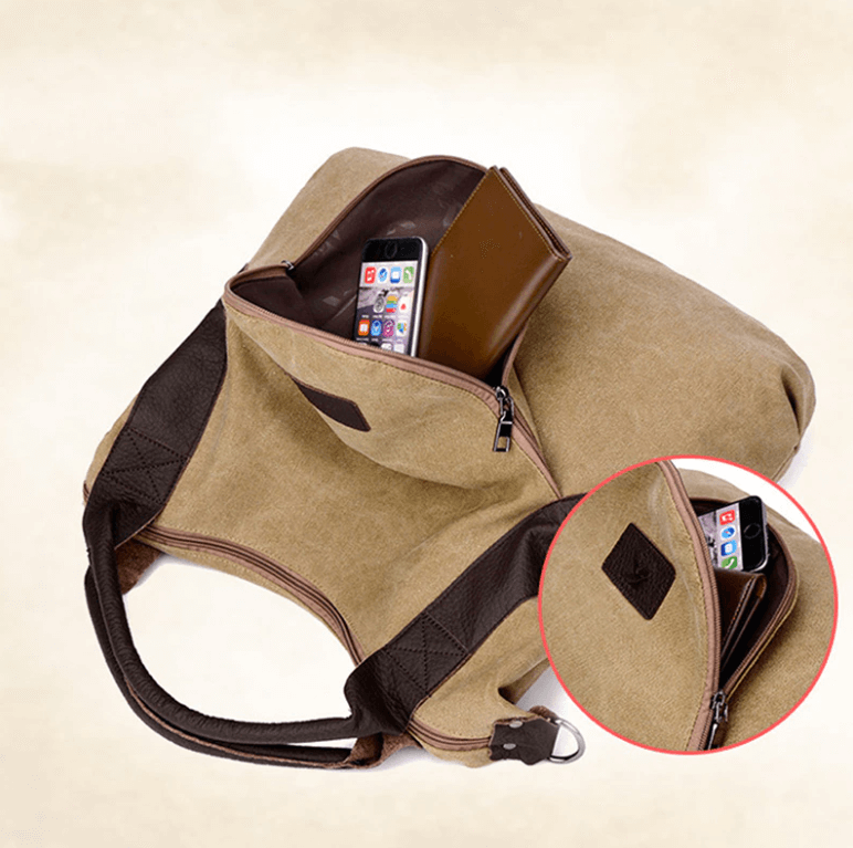 Borsa grande in tela con tasca - - Bags new_for_google_may - Concept Palermo