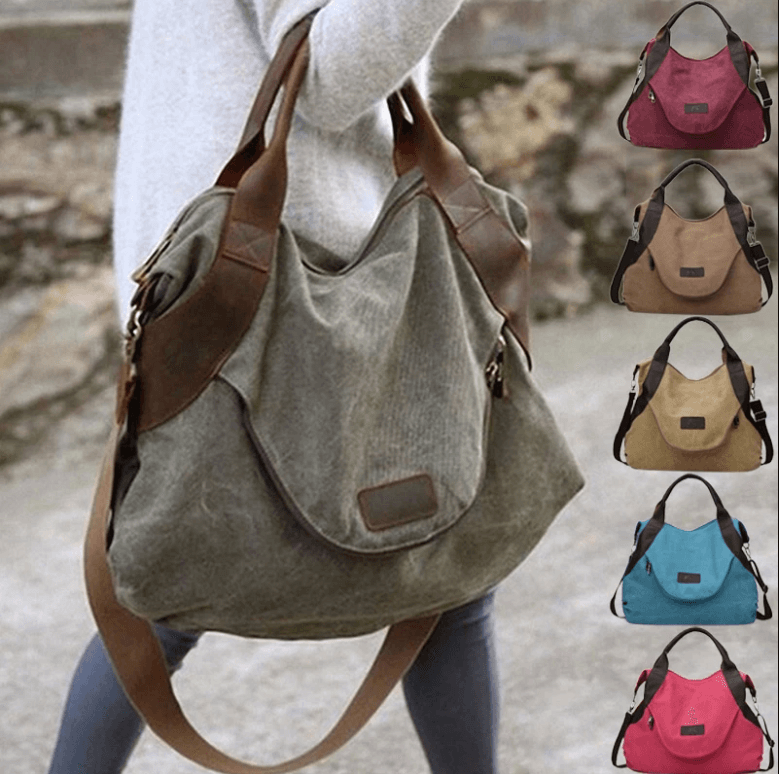 Borsa grande in tela con tasca - - Bags new_for_google_may - Concept Palermo