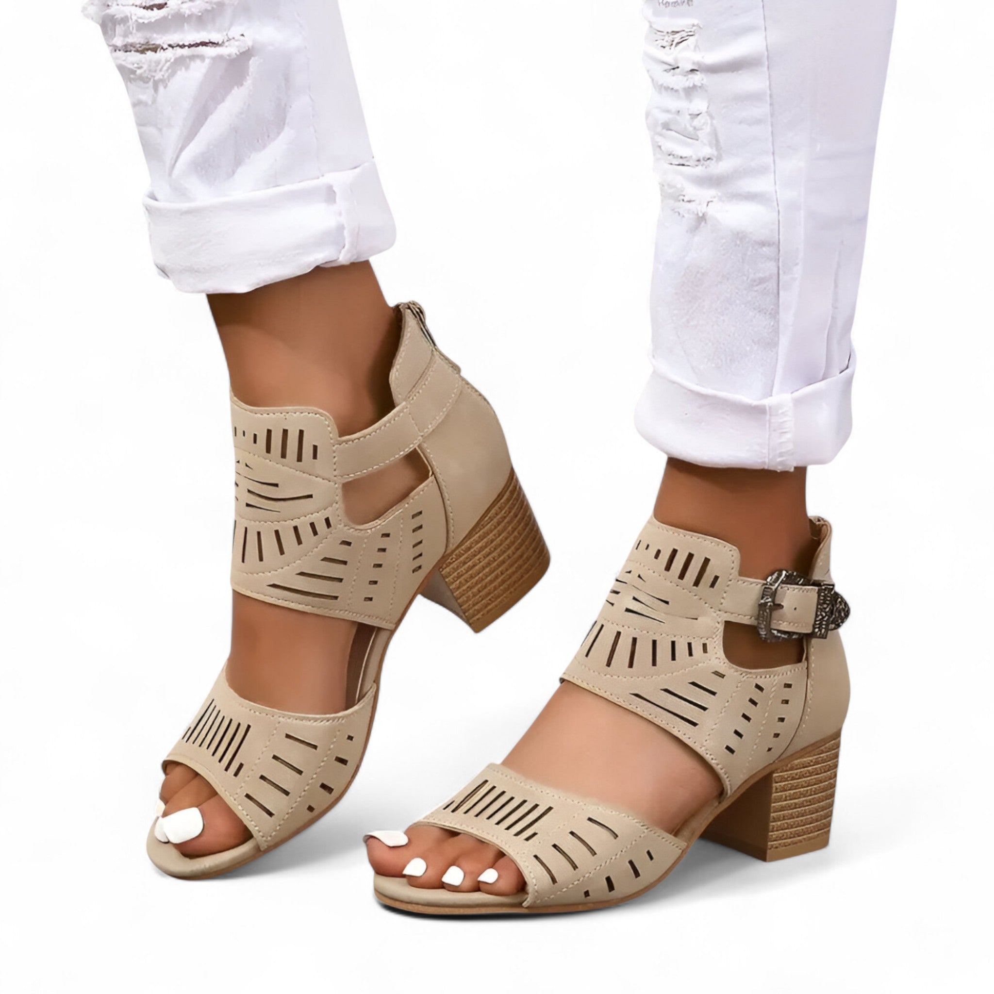 Sloane | Sandali in Velluto - Apparenza Elegante e Confortevole