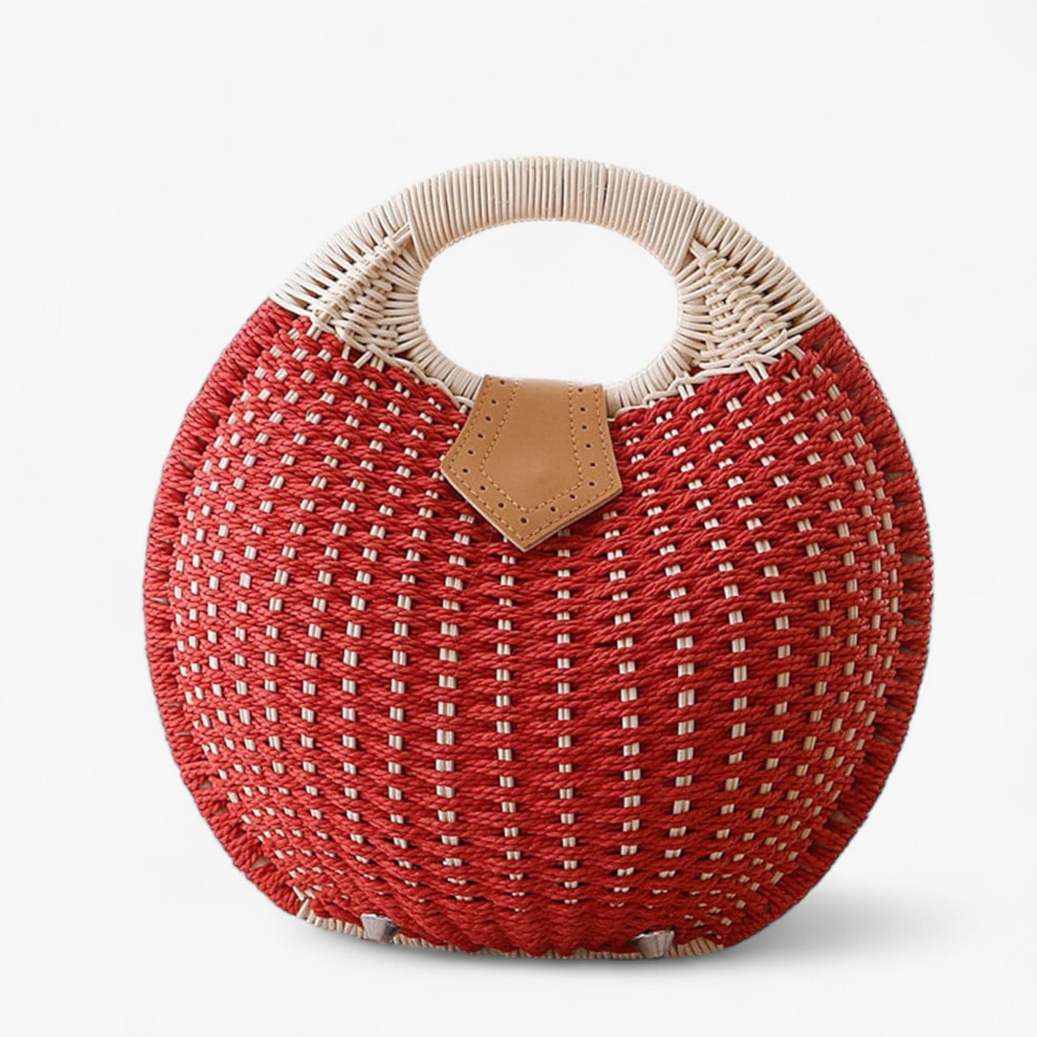 Charlotte | Borsa in rattan - Rosso - Bags handbags rattan bags Tassen women bags Women's handbags - Concept Palermo